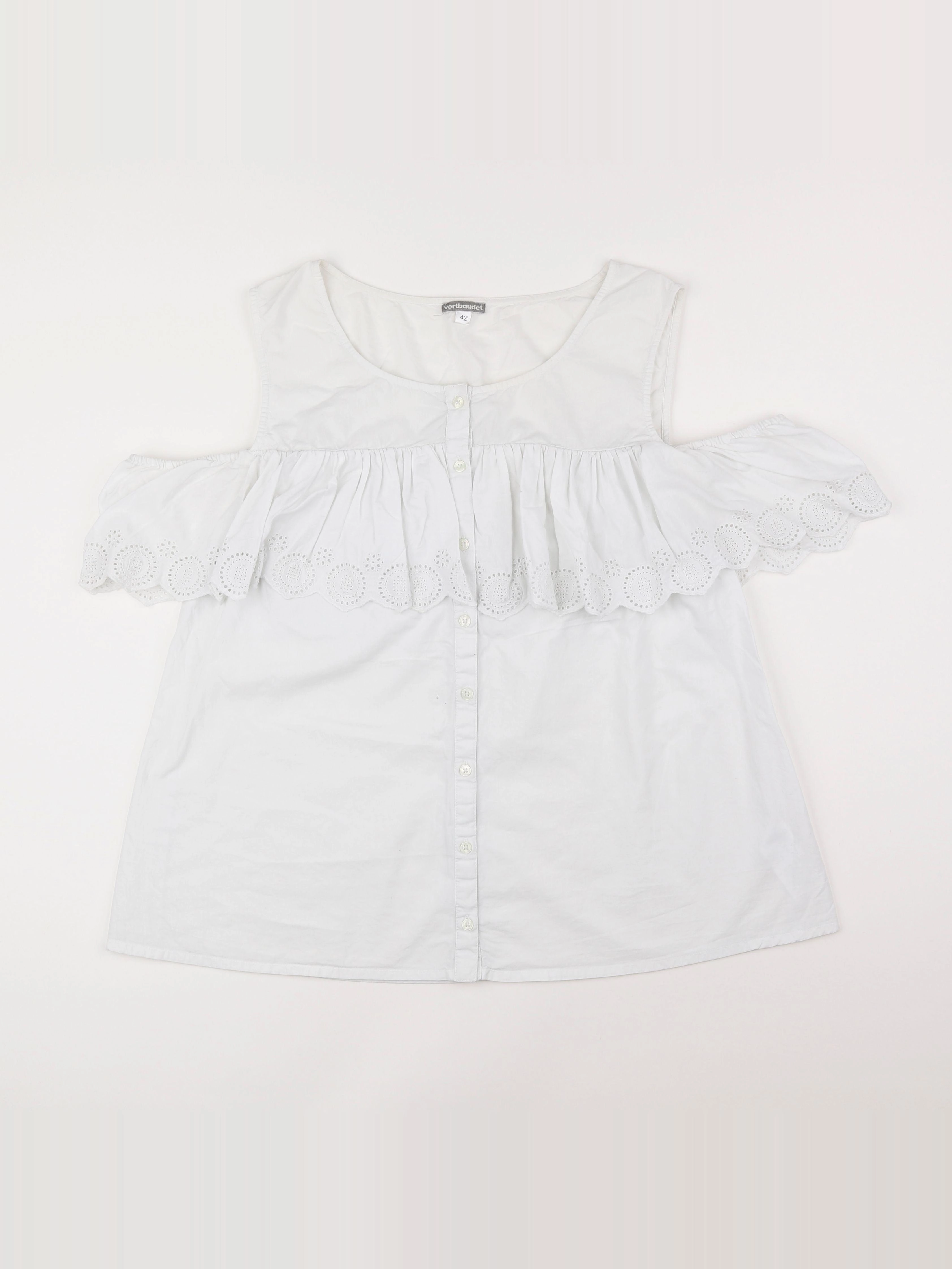 Vertbaudet - blouse allaitement blanc - 42