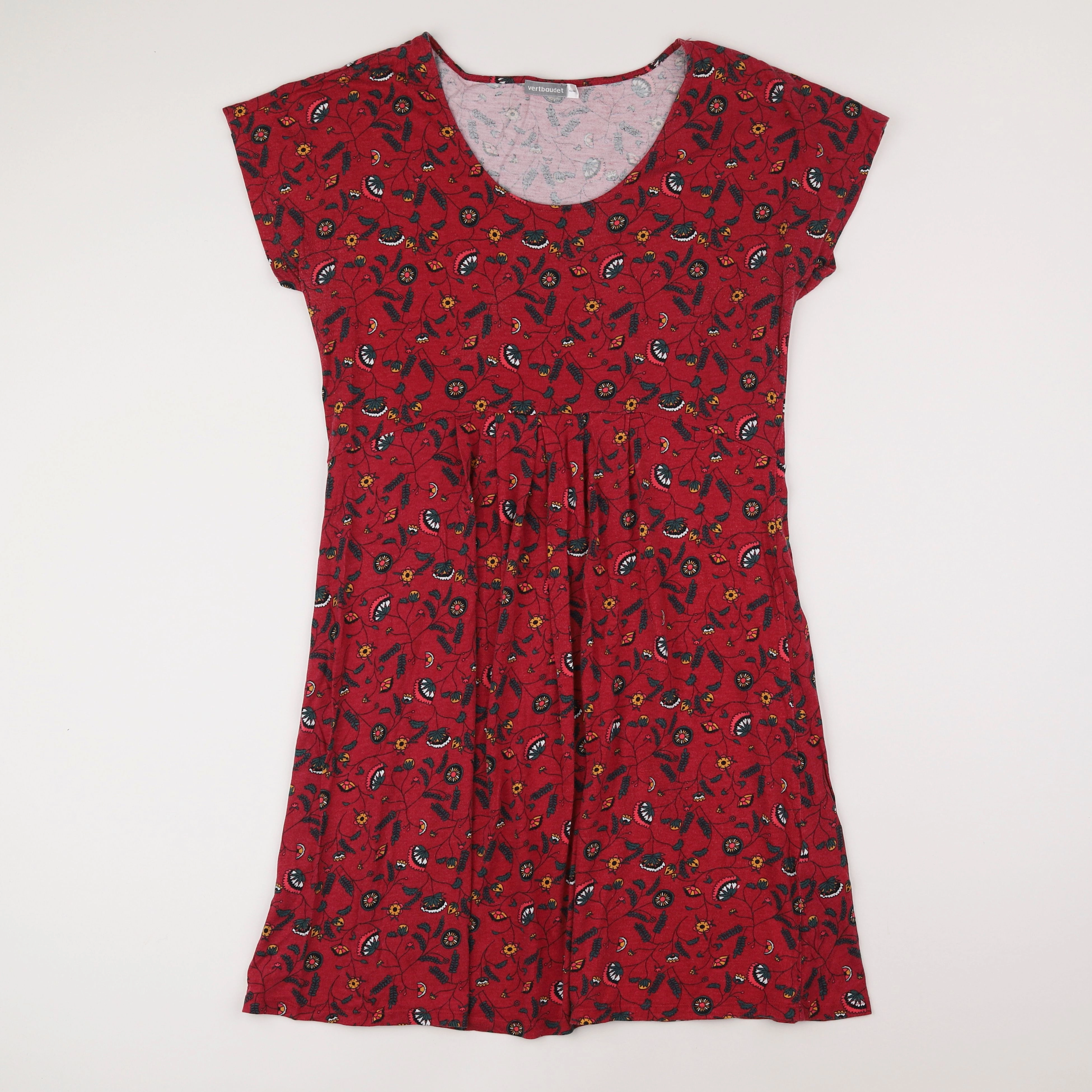 Vertbaudet - robe grossesse rouge - 42 à 44