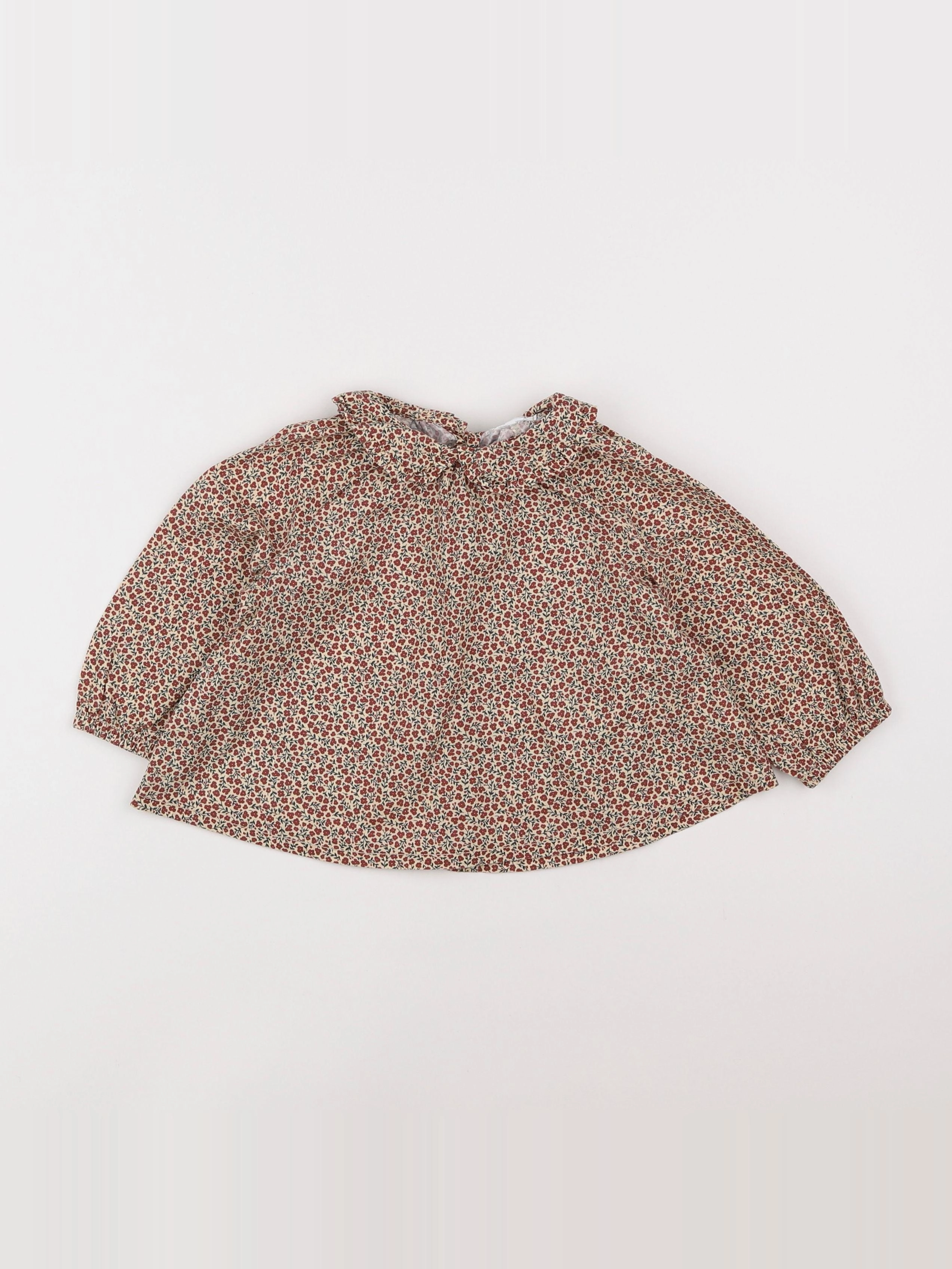 Vertbaudet - blouse marron - 18 mois