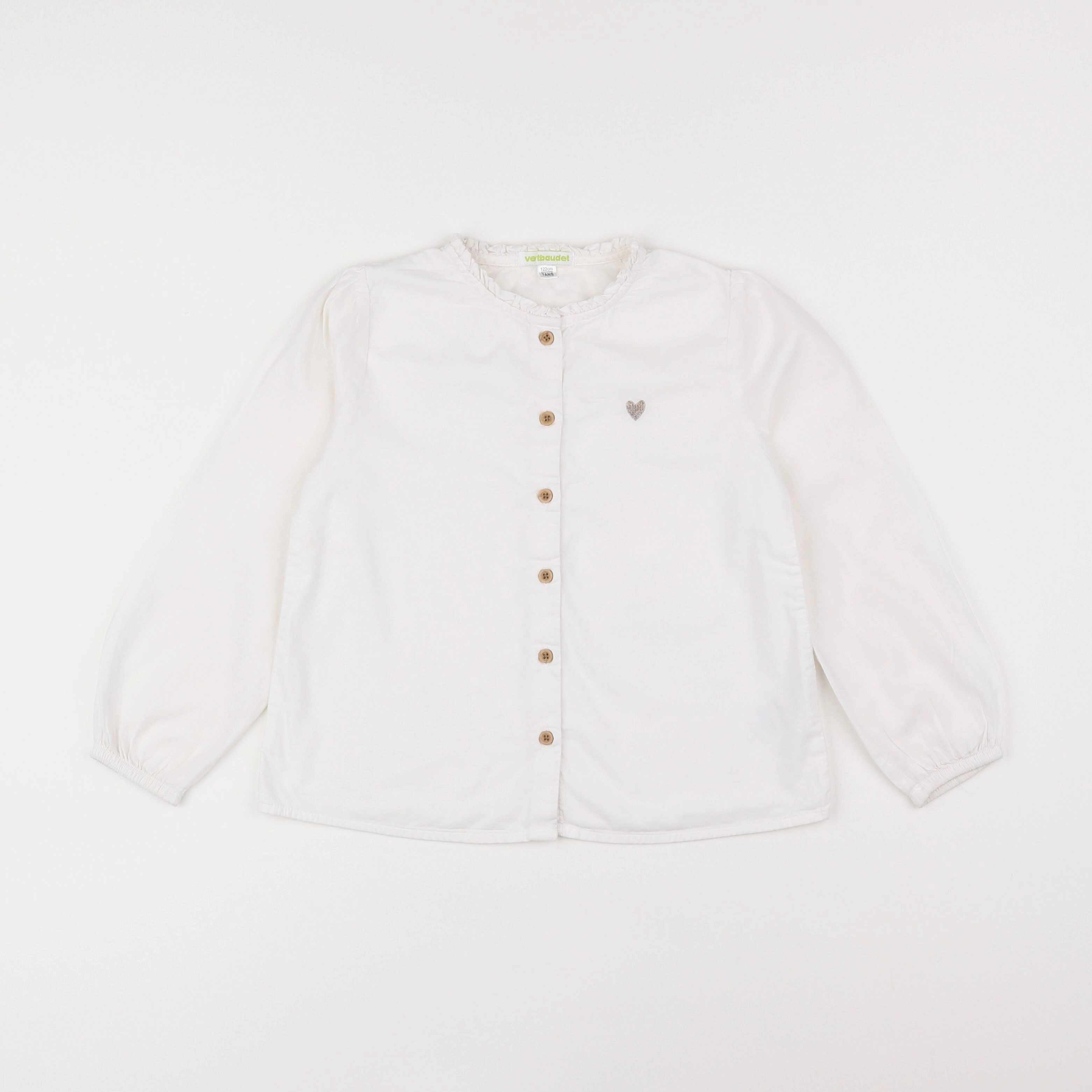 Vertbaudet - chemise blanc - 7 ans