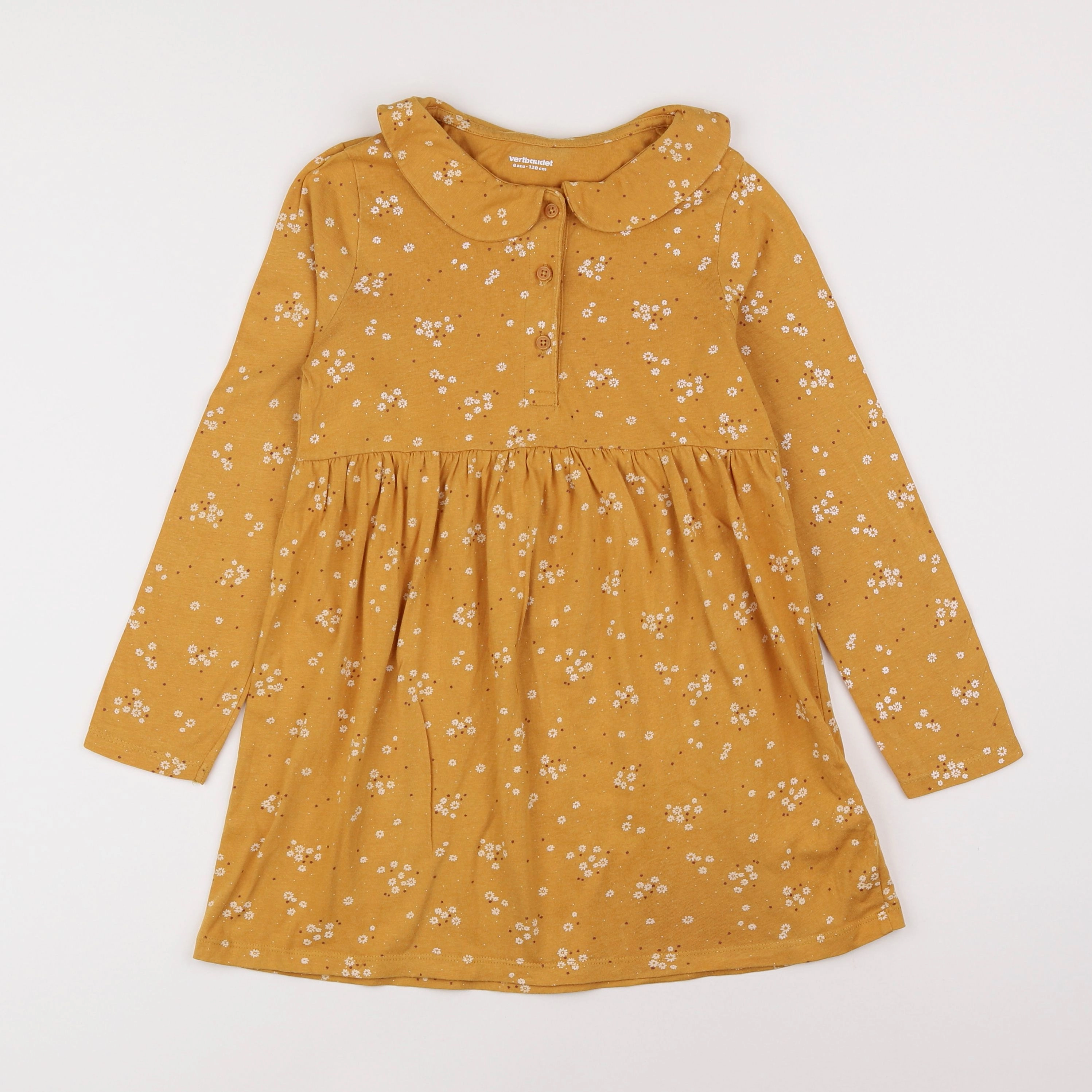 Vertbaudet - robe jaune - 8 ans