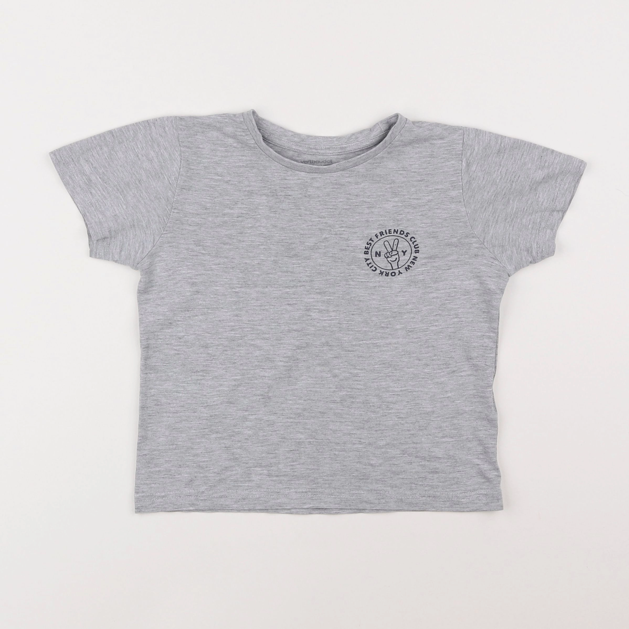 Vertbaudet - tee-shirt gris - 5 ans