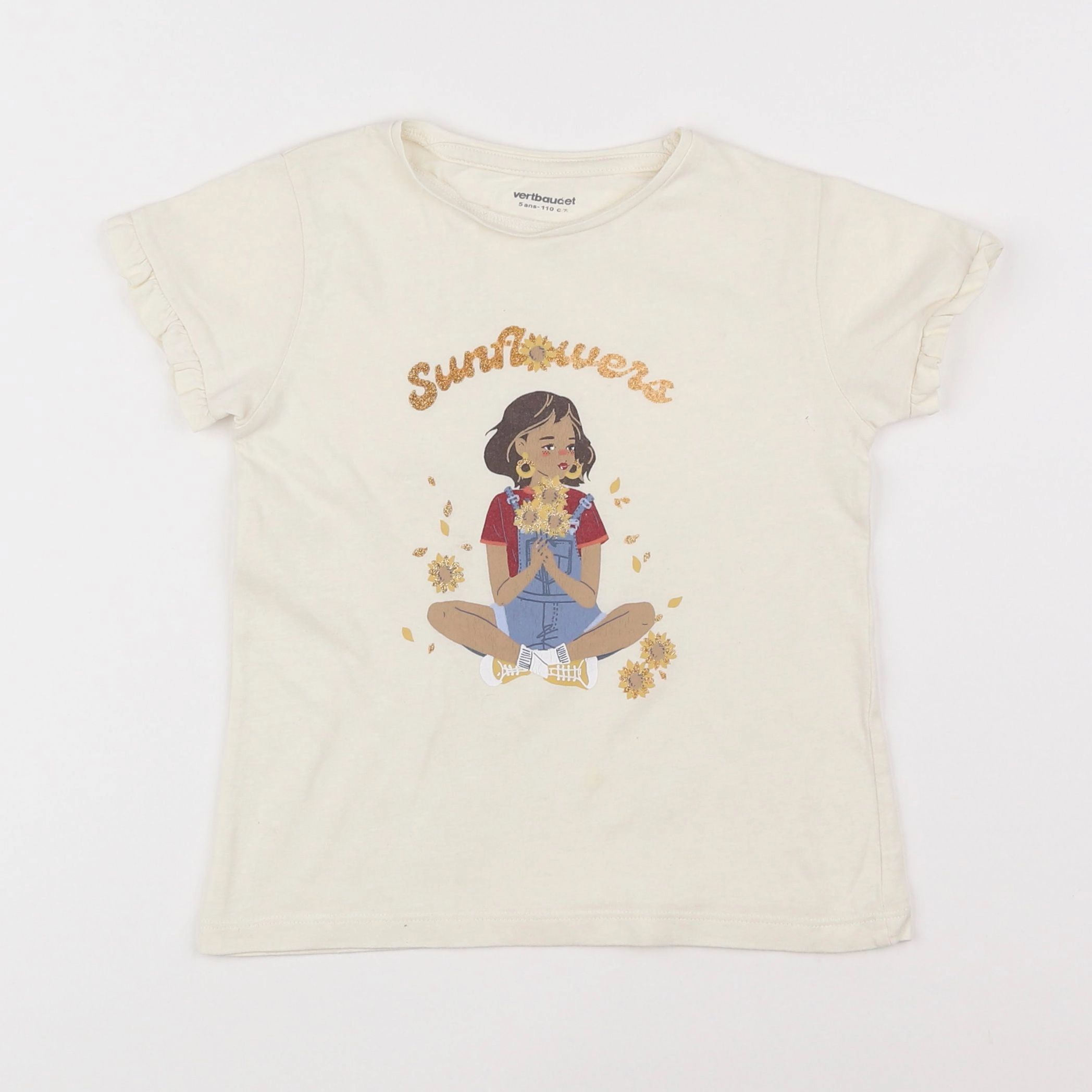 Vertbaudet - tee-shirt multicolore - 5 ans