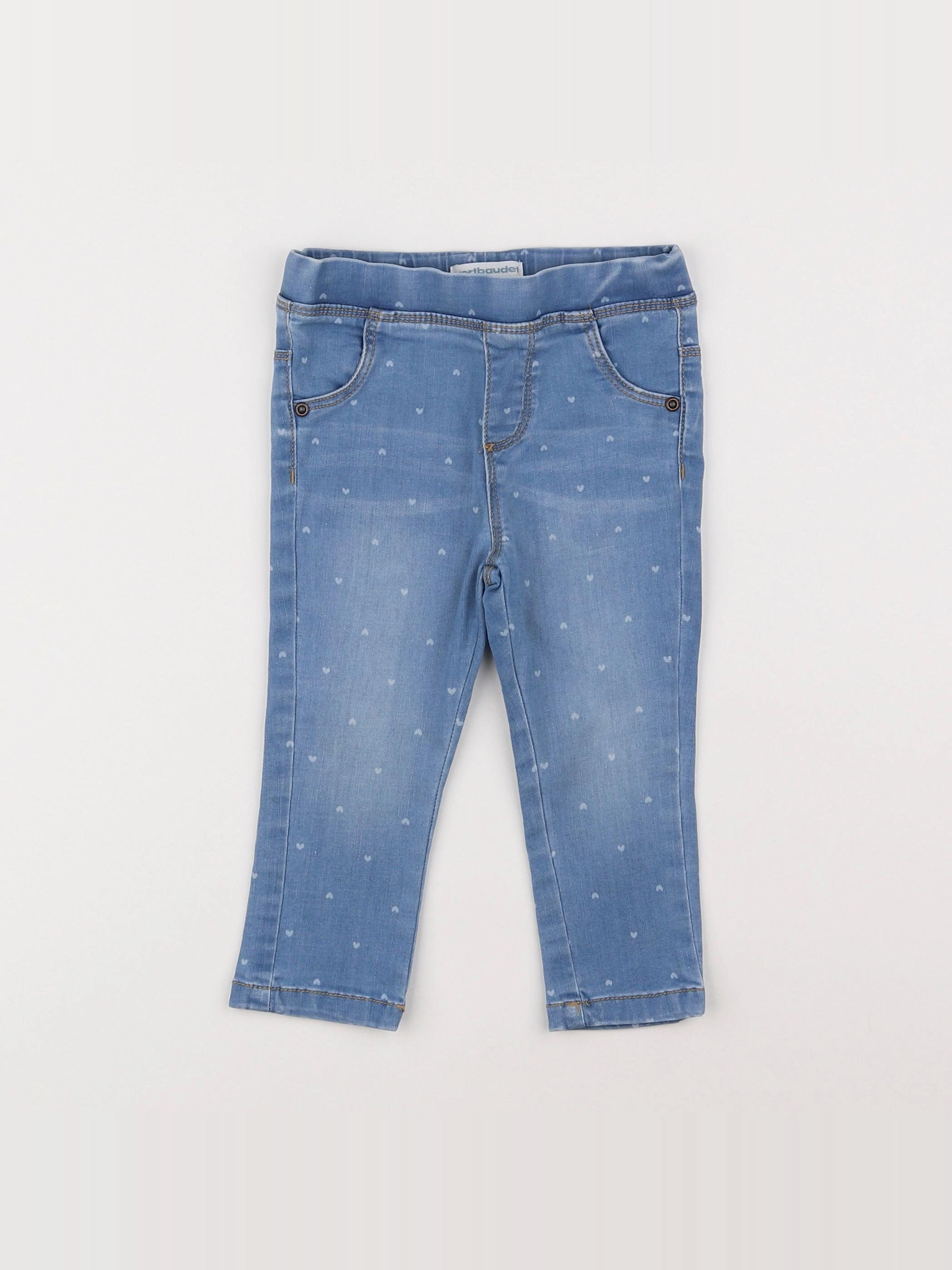 Vertbaudet - jegging bleu - 18 mois
