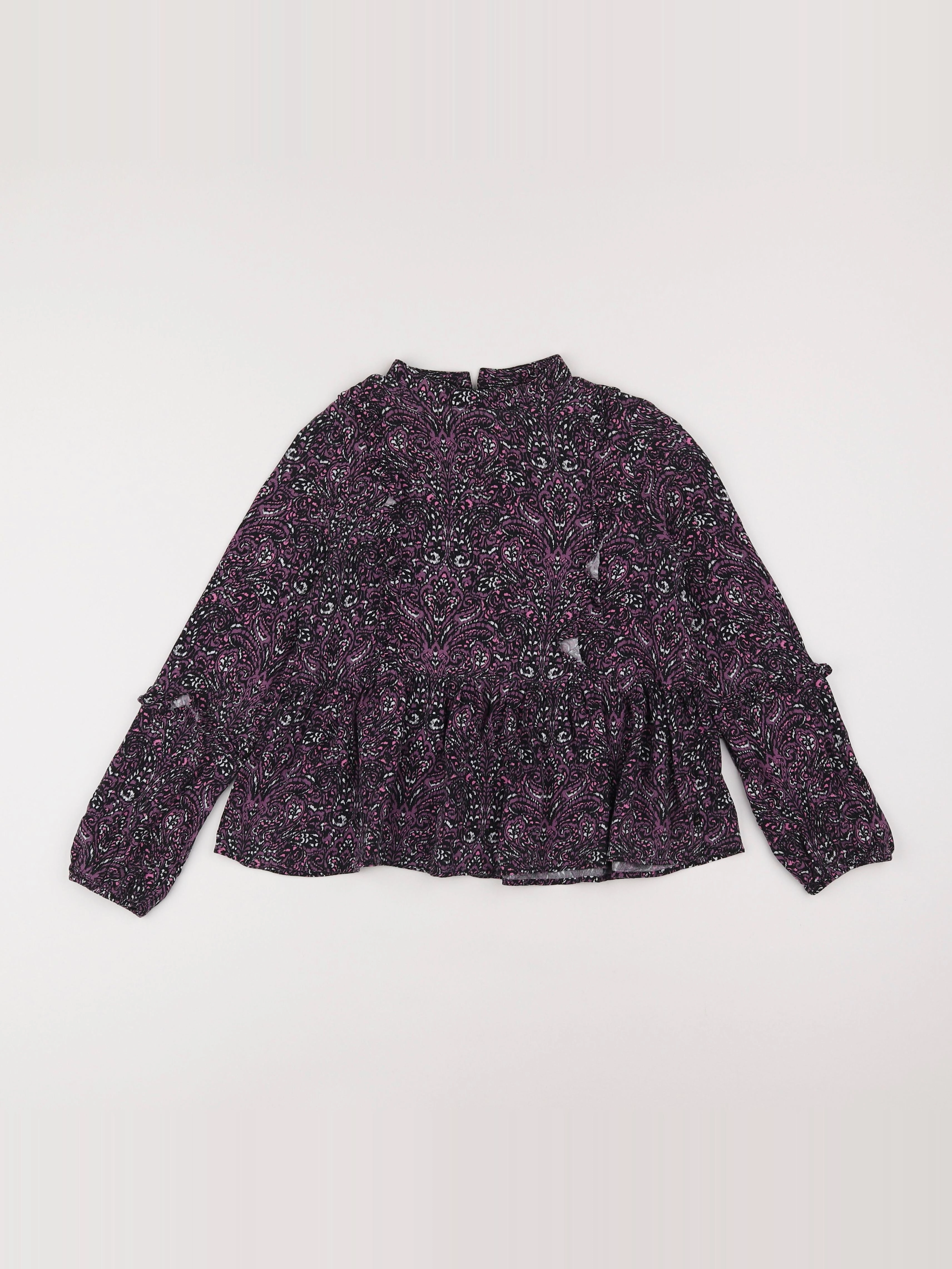 IKKS - blouse violet - 10 ans