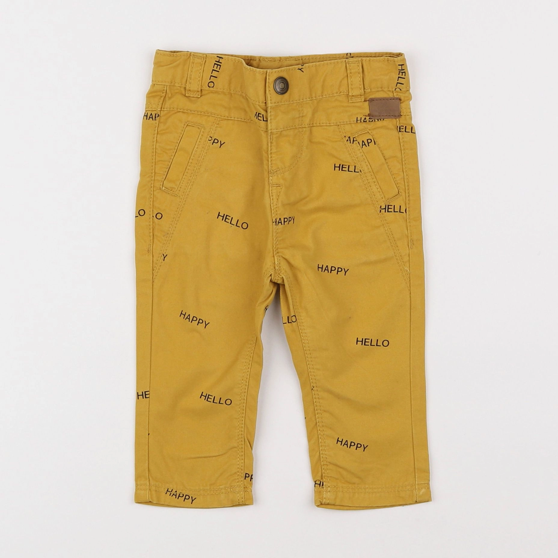 Tape à l'oeil - pantalon jaune - 6 mois