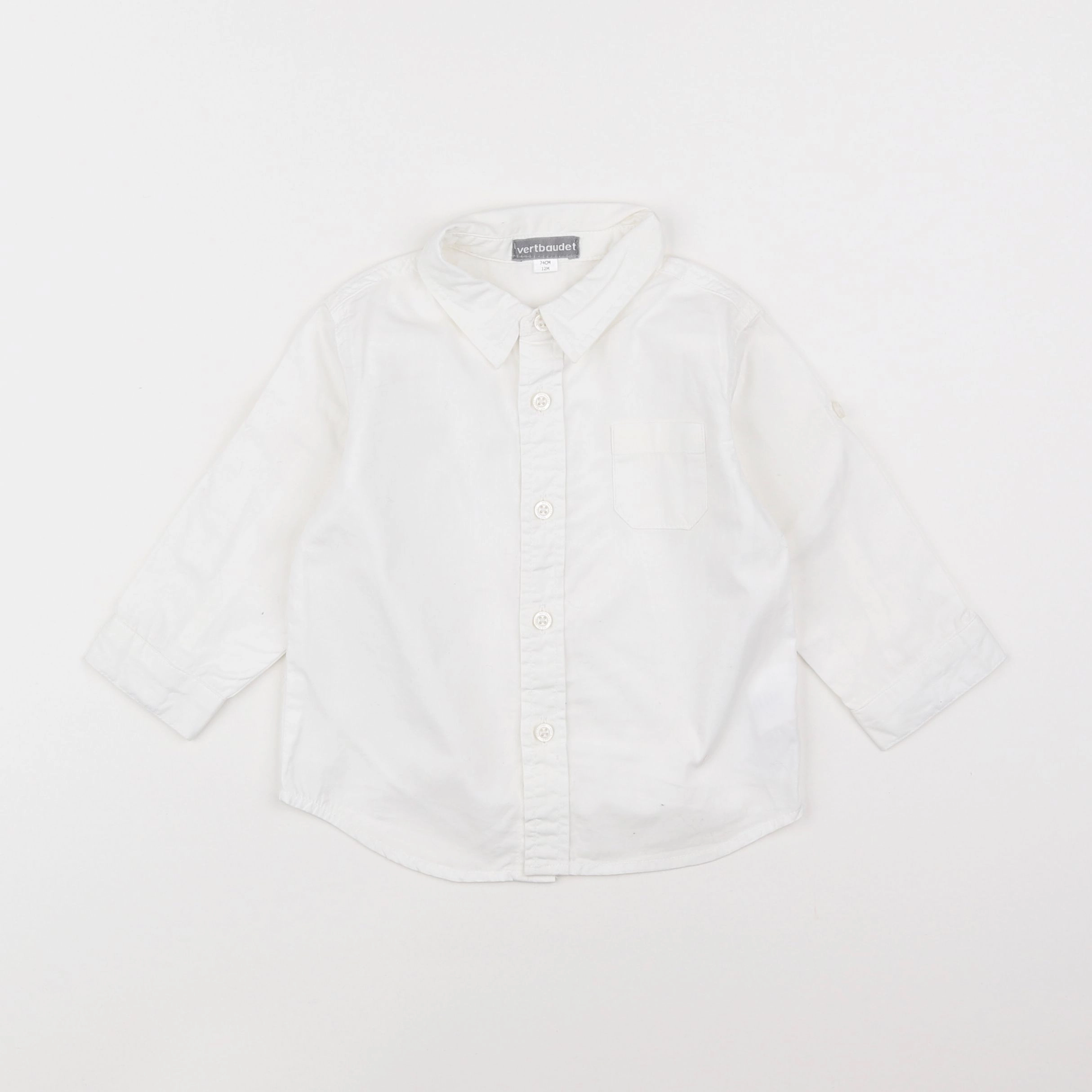 Vertbaudet - chemise blanc - 12 mois