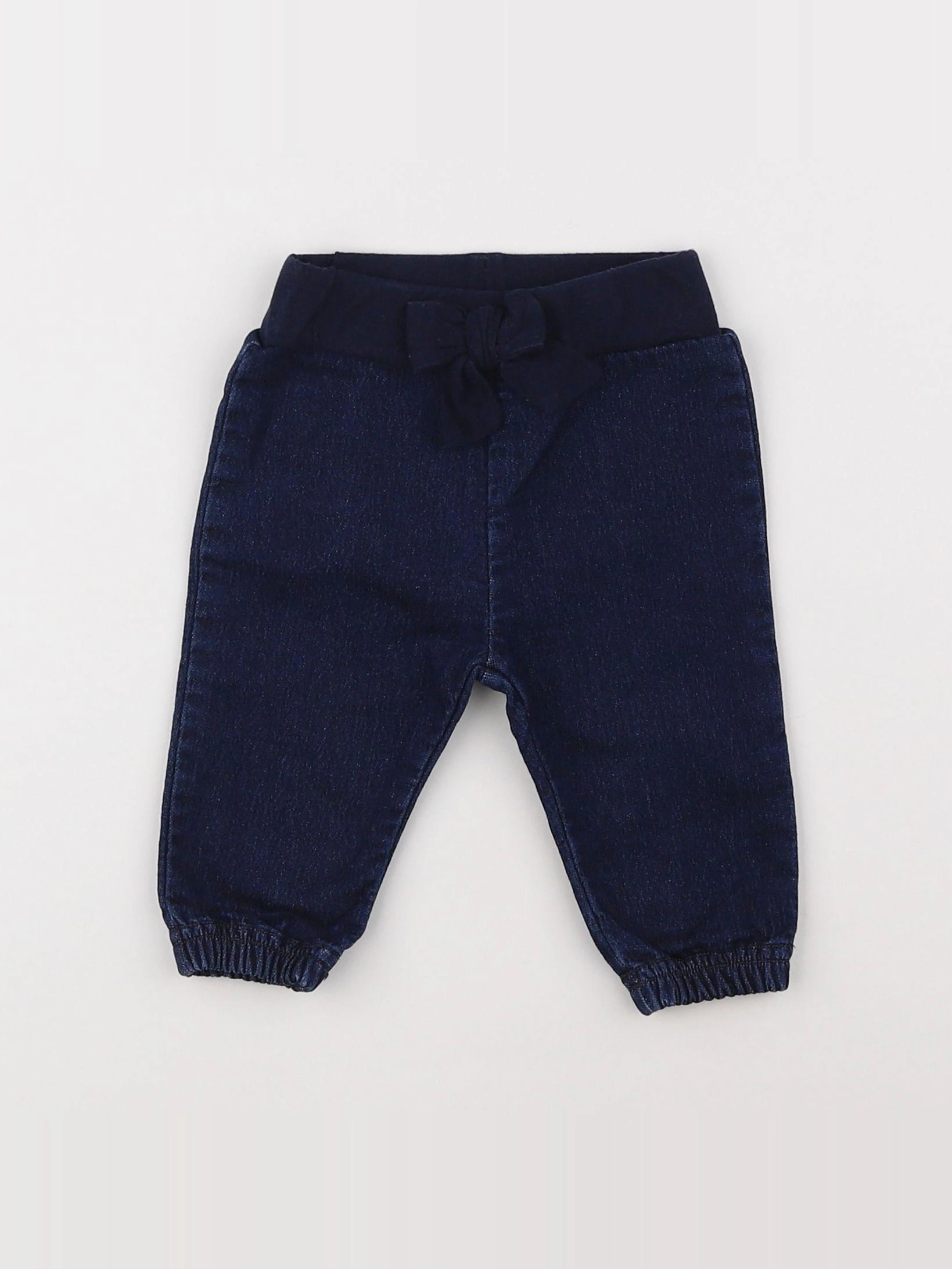 Petit Bateau - pantalon bleu - 3 mois