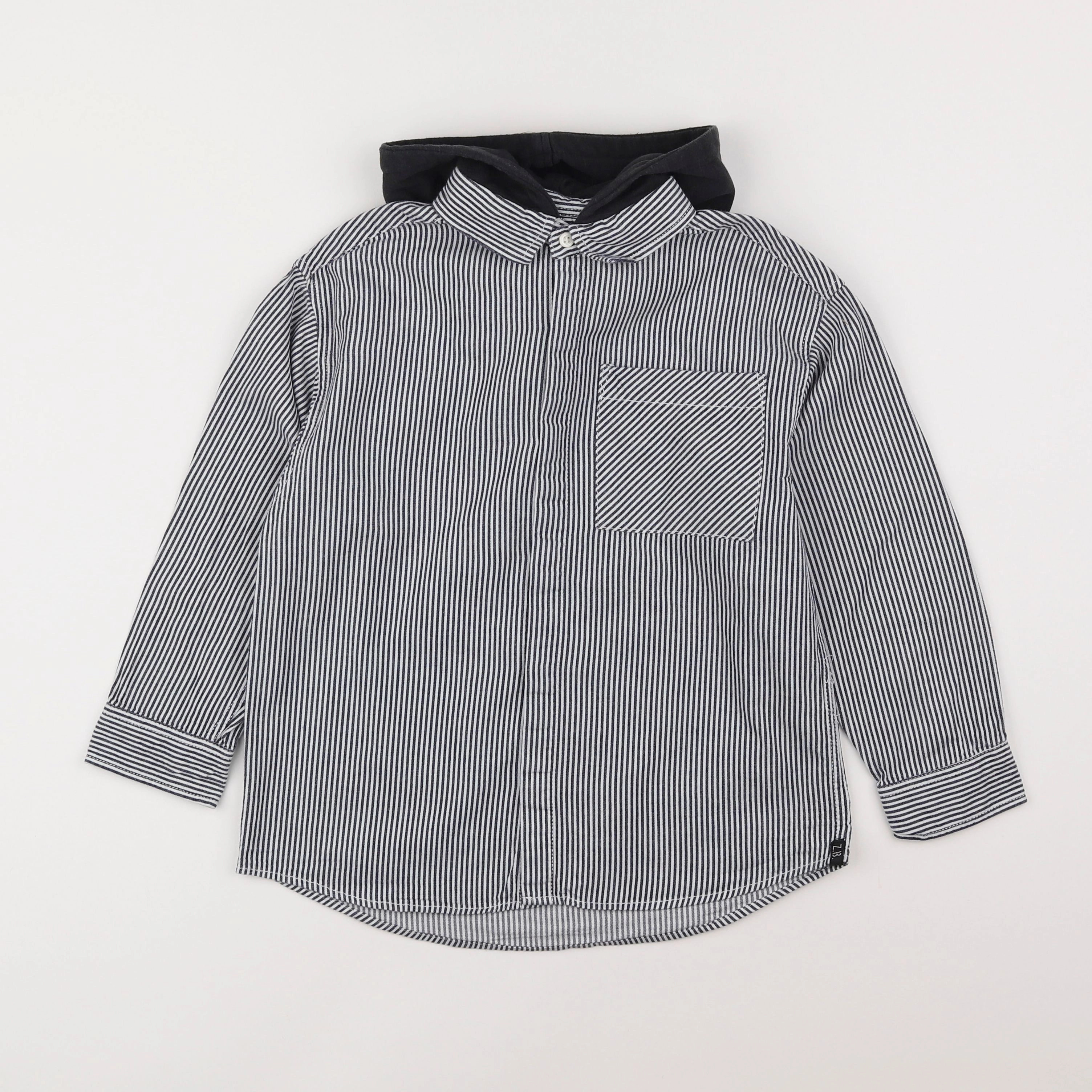 Zara - chemise blanc, bleu - 7 ans