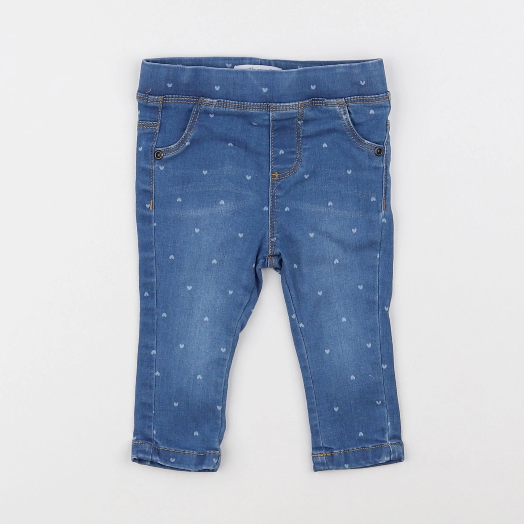 Vertbaudet - jegging bleu - 6 mois