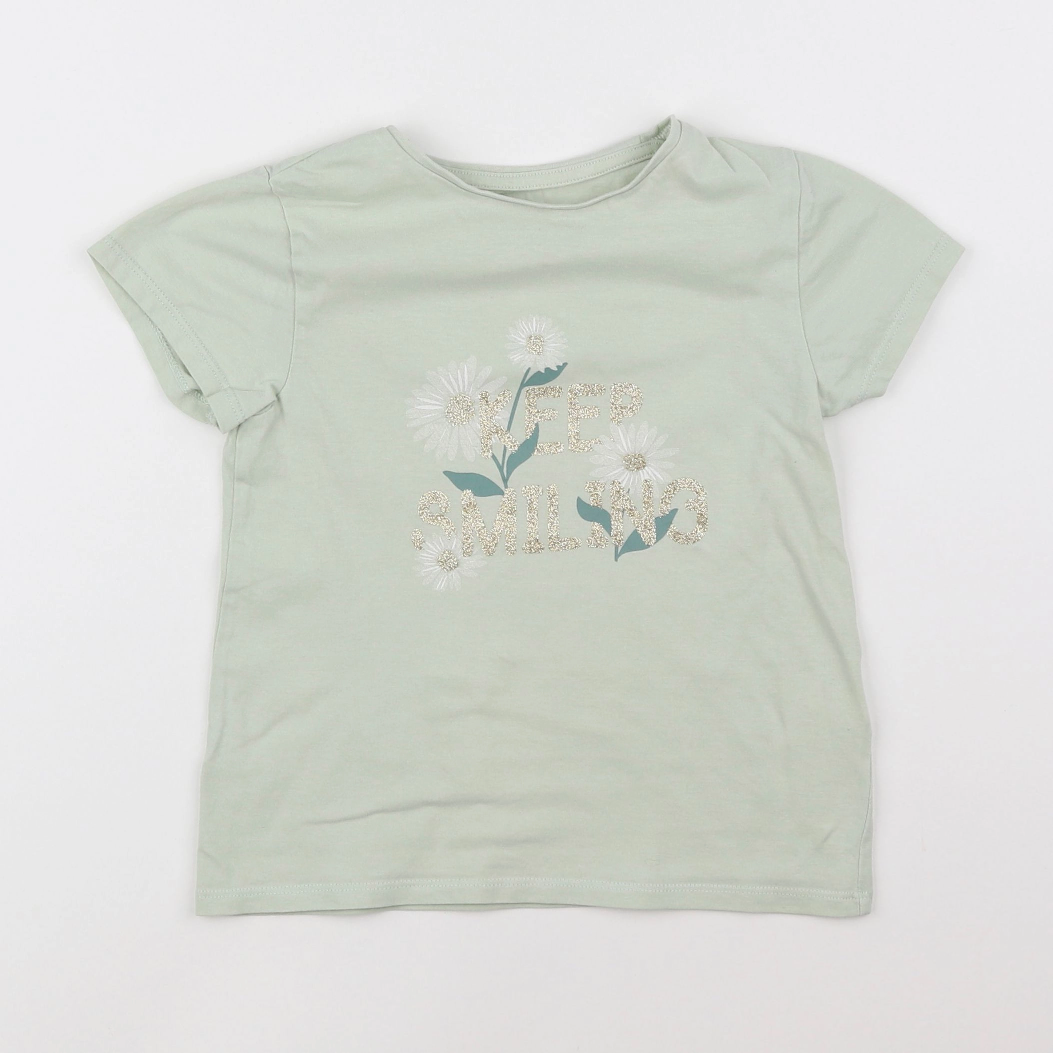 Vertbaudet - tee-shirt vert - 6 ans