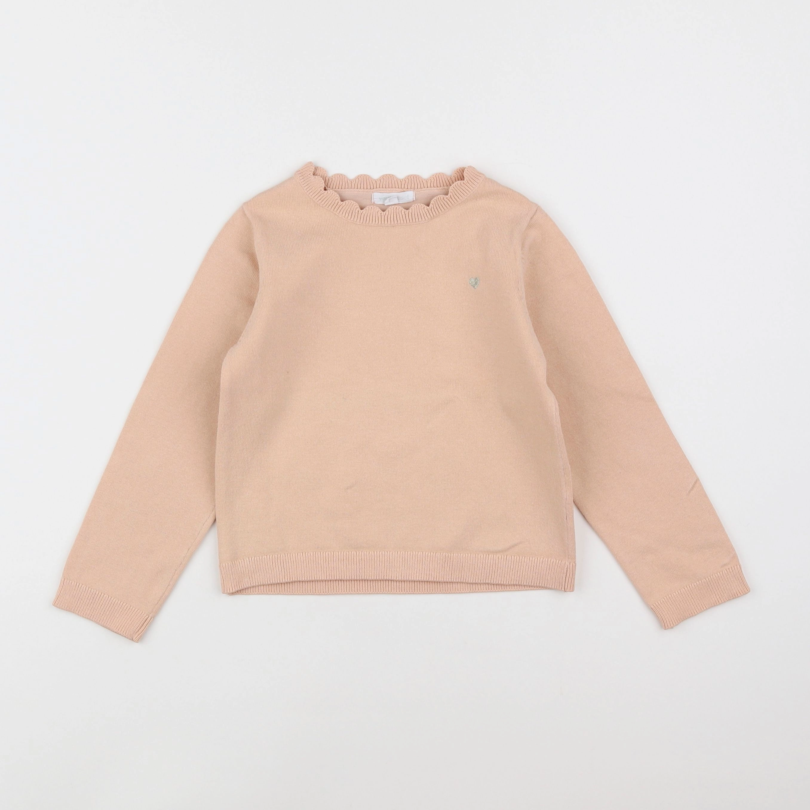 Vertbaudet - pull orange - 5 ans