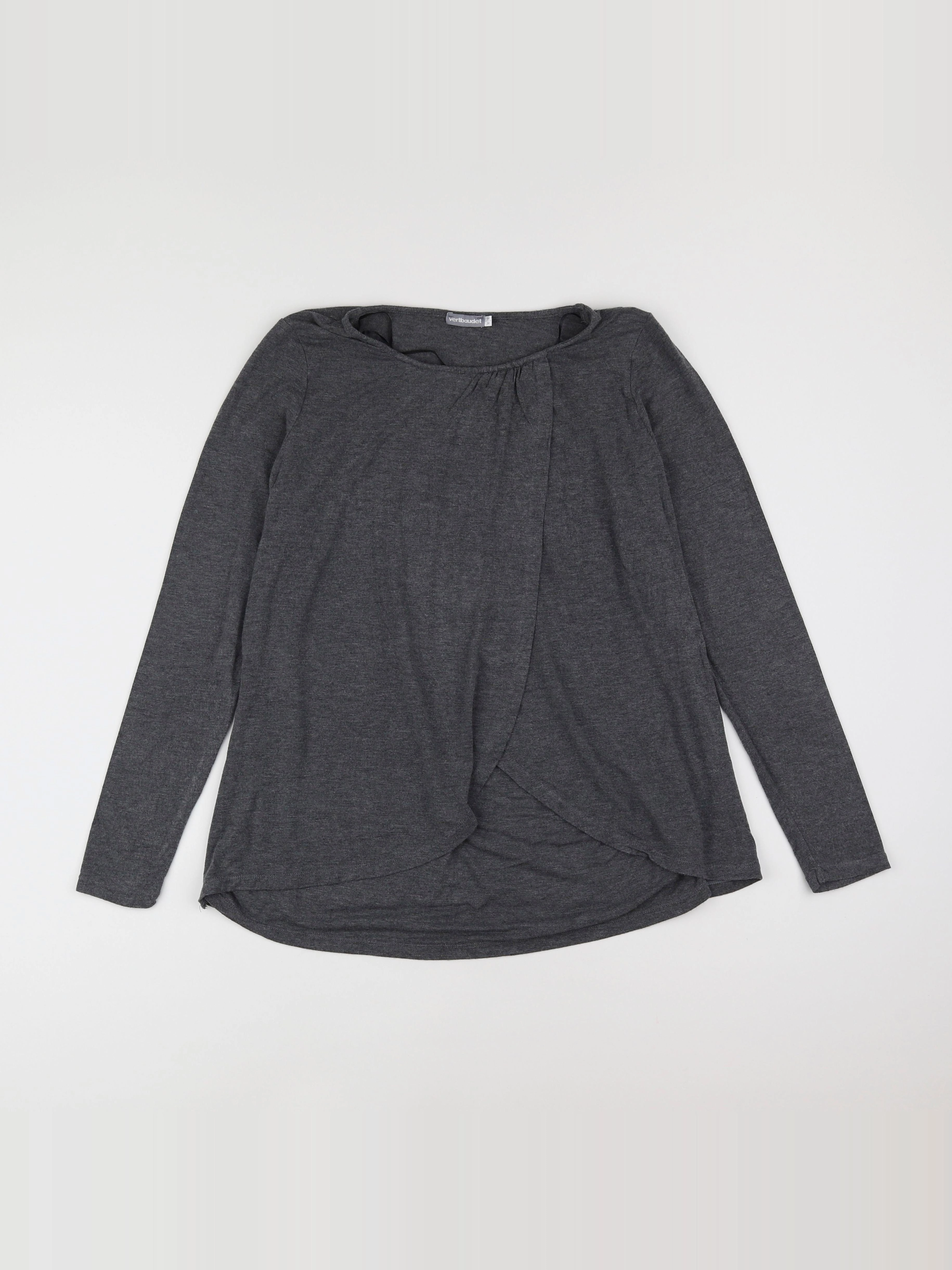 Vertbaudet - tee-shirt allaitement gris - 34 à 36
