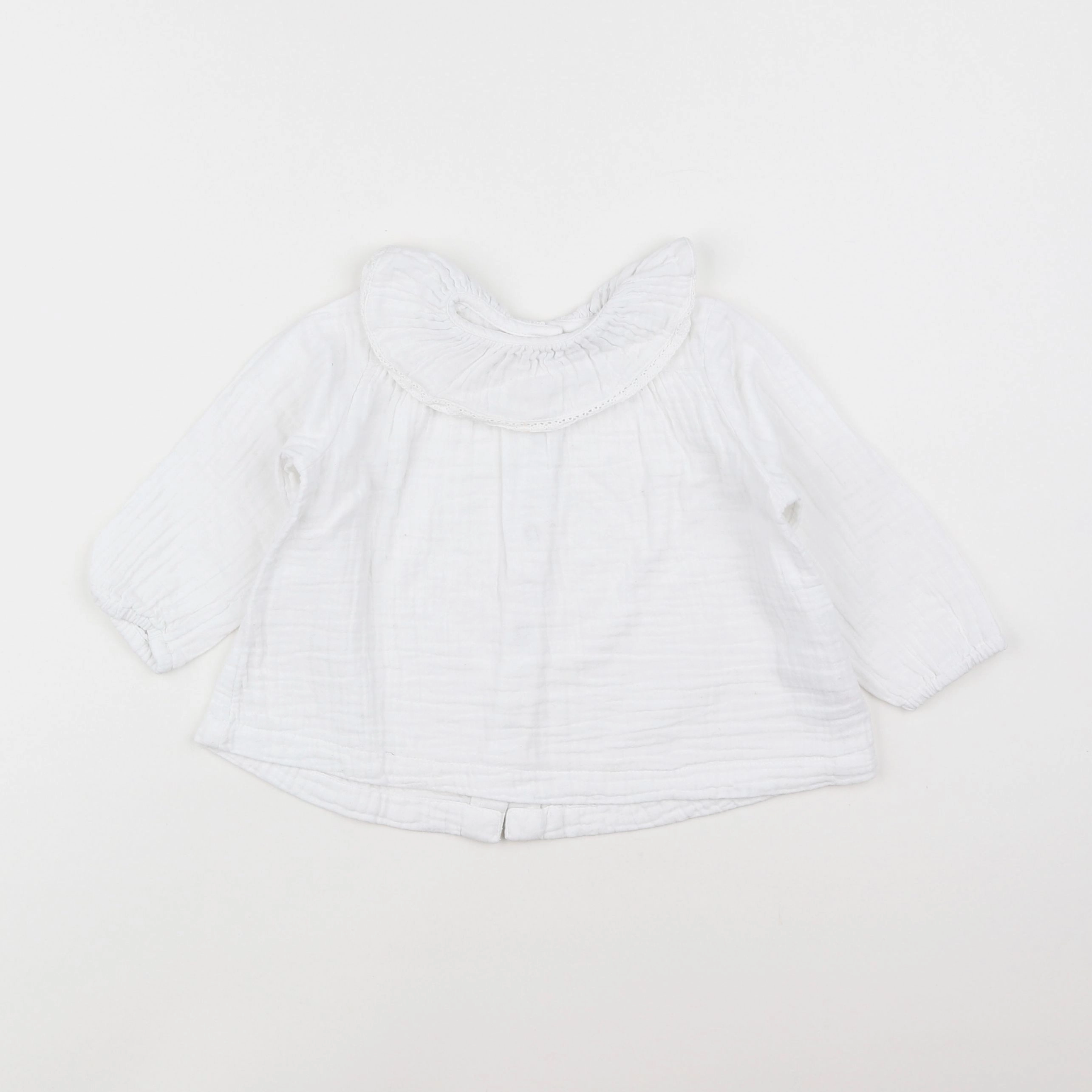 Vertbaudet - blouse blanc - 12 mois