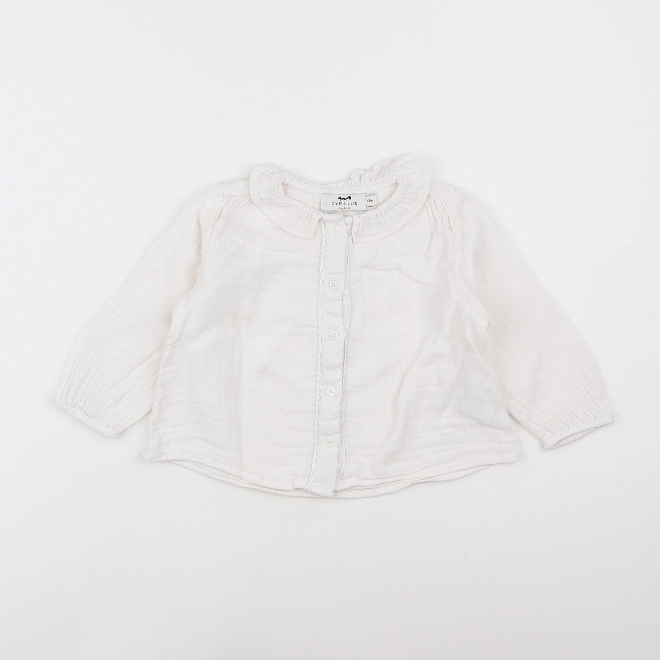 Cyrillus - blouse blanc - 18 mois