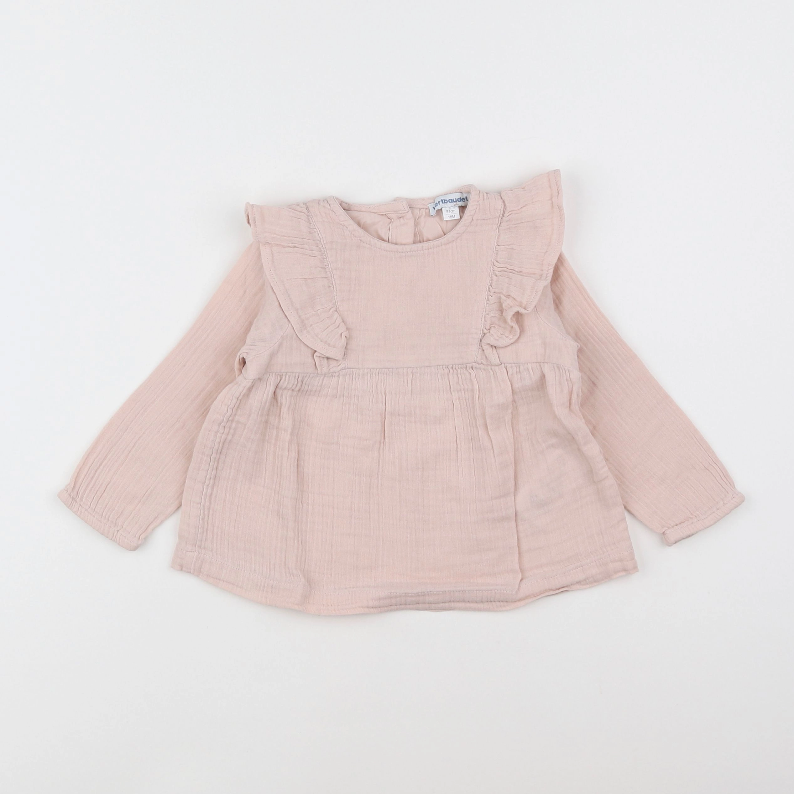 Vertbaudet - blouse rose - 18 mois