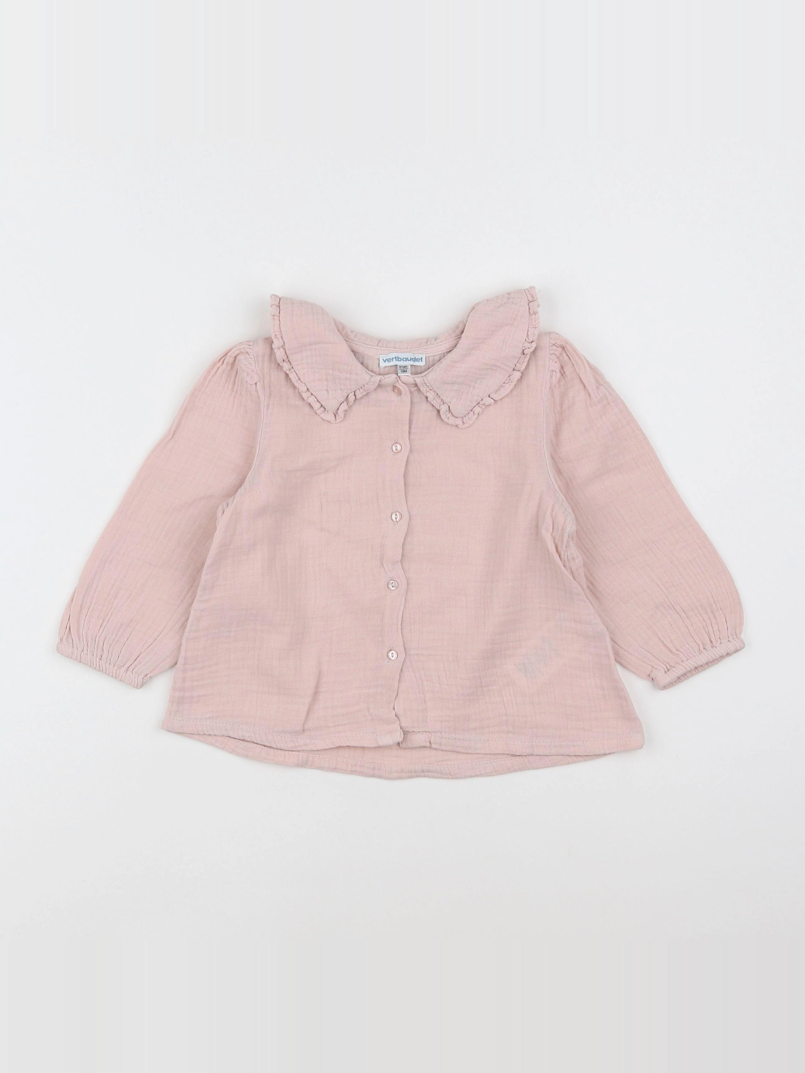 Vertbaudet - blouse rose - 18 mois