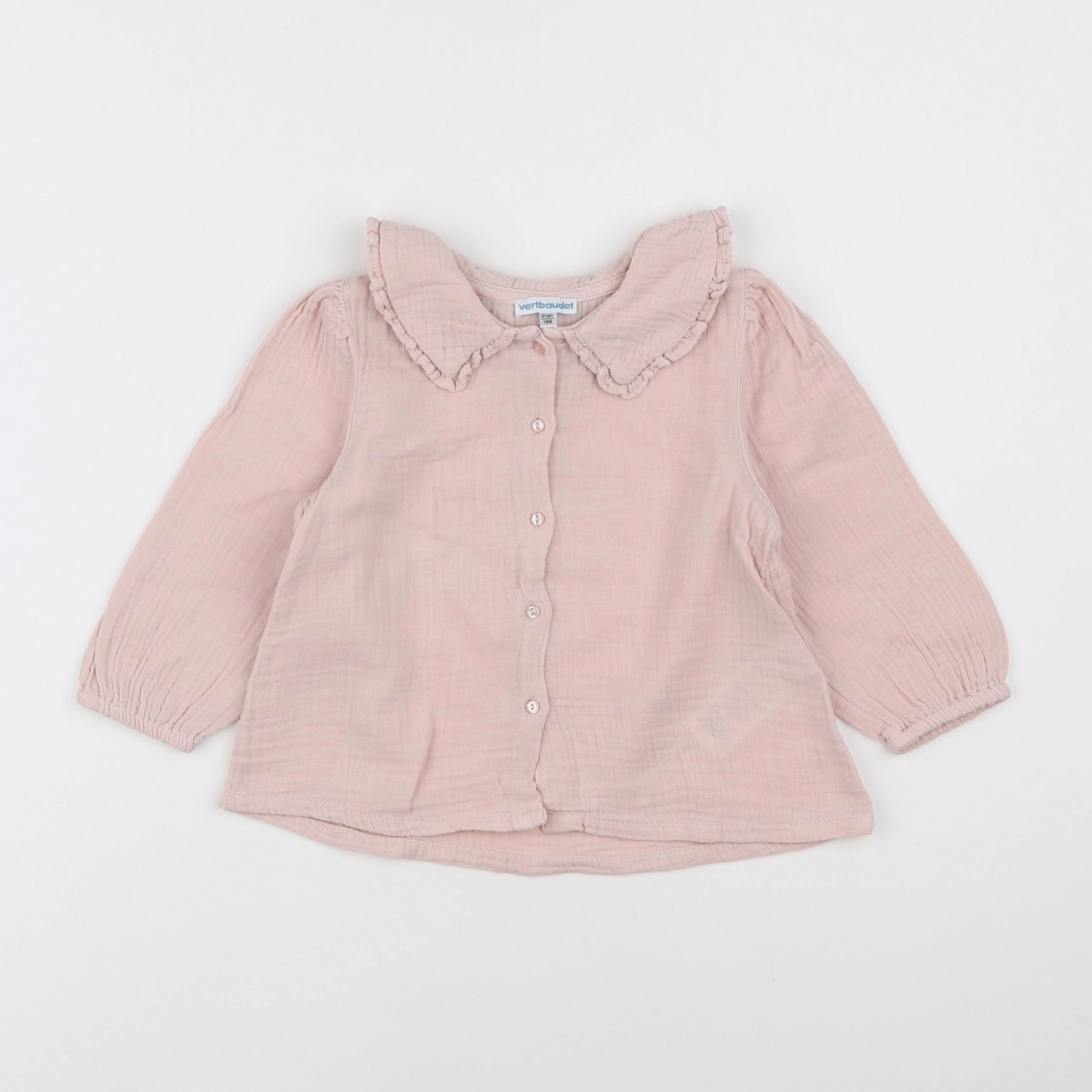 Vertbaudet - blouse rose - 18 mois