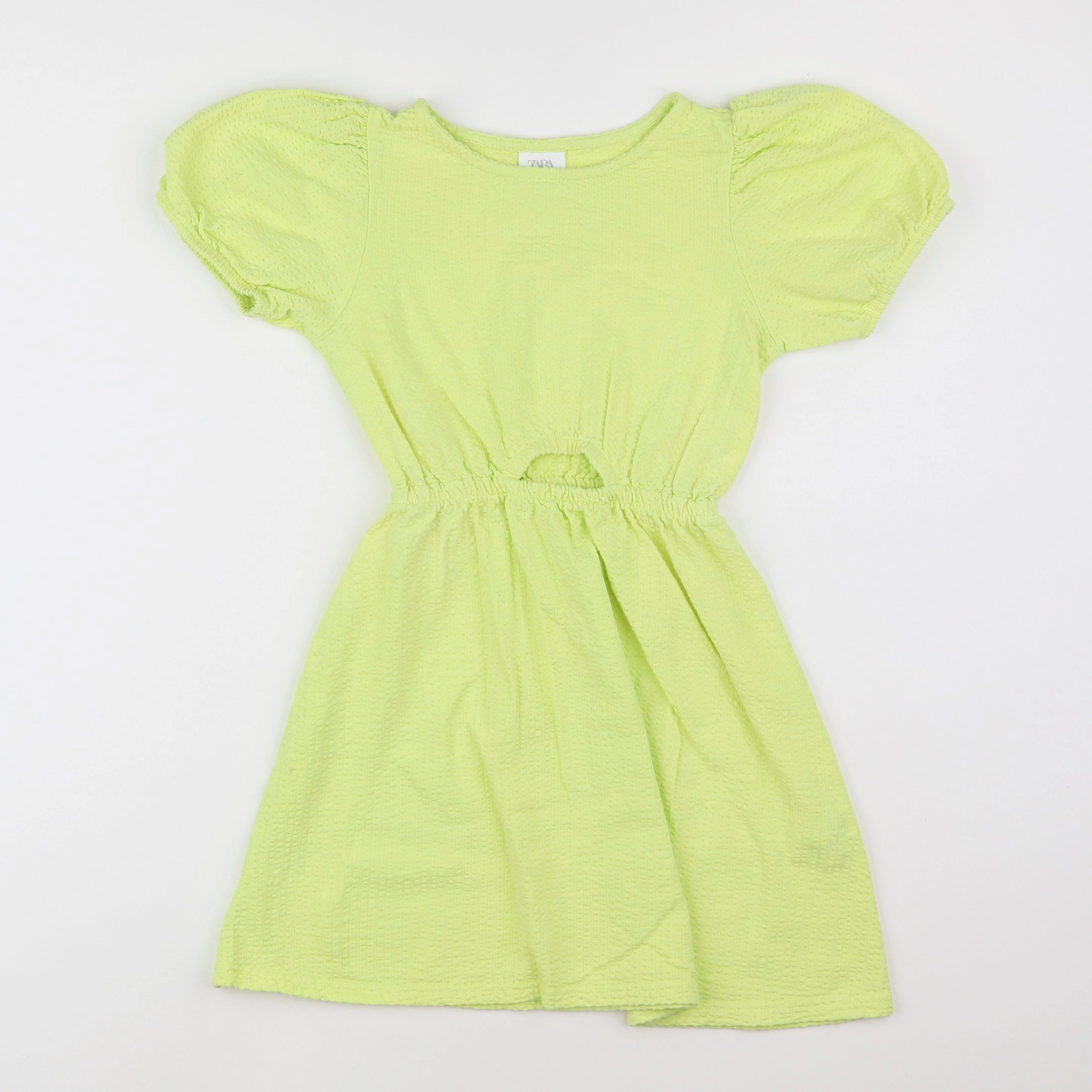 Zara - robe jaune fluo - 8 ans