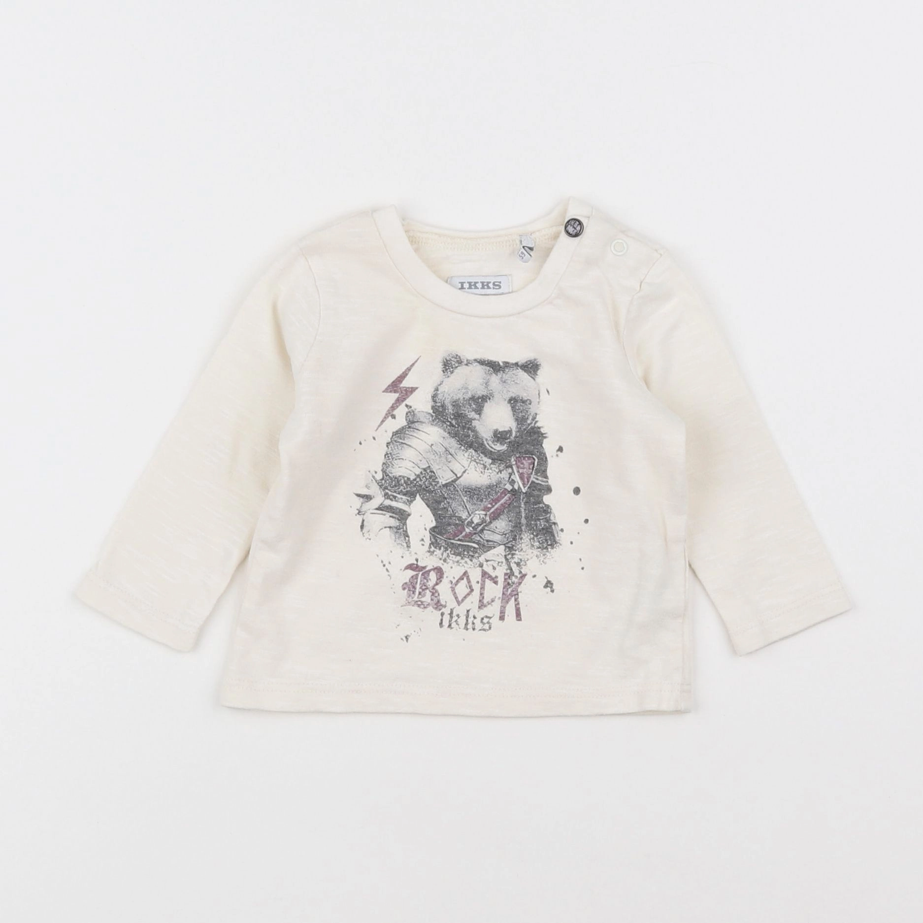 IKKS - tee-shirt beige - 3 mois