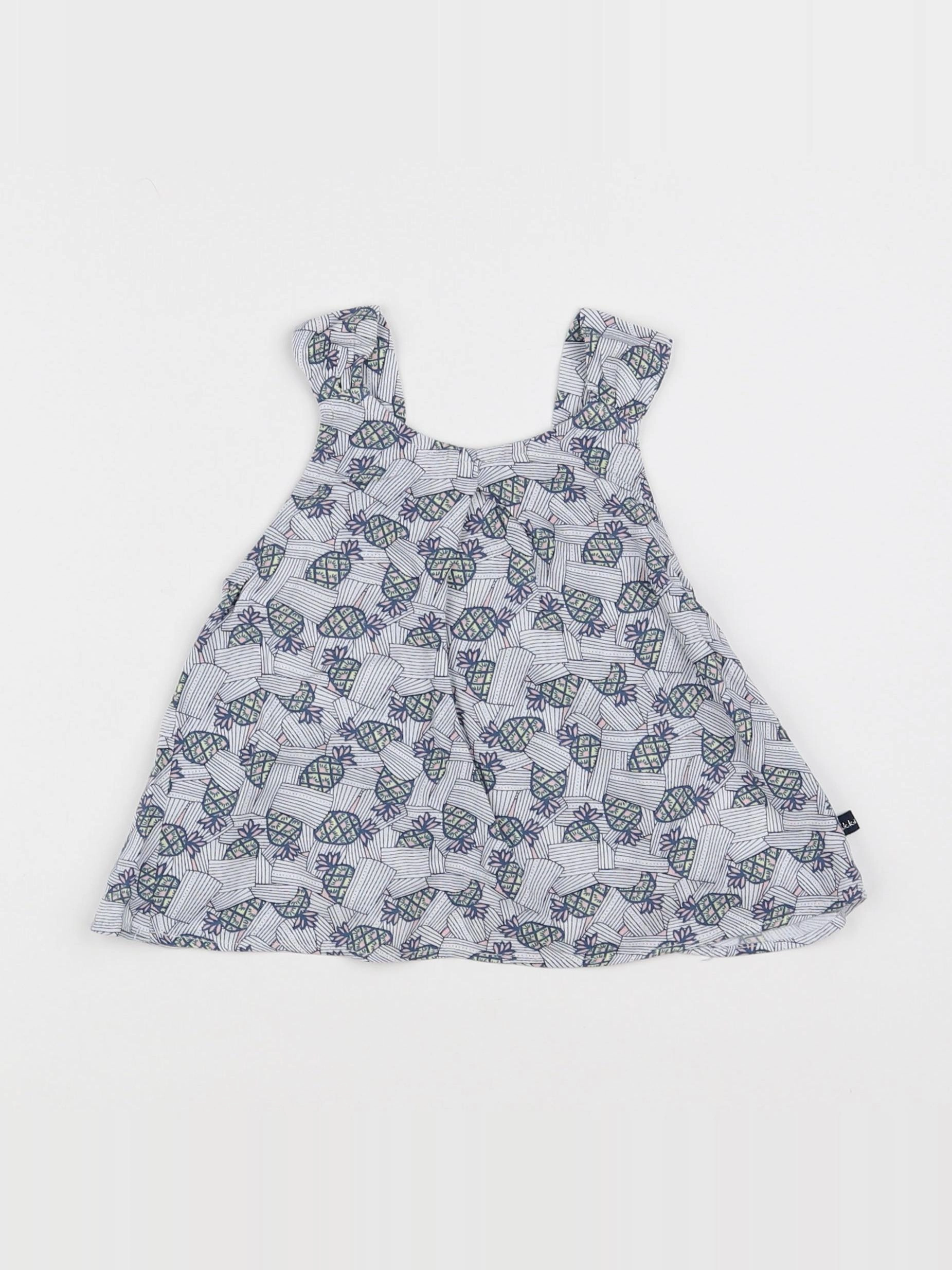 IKKS - blouse bleu - 18 mois
