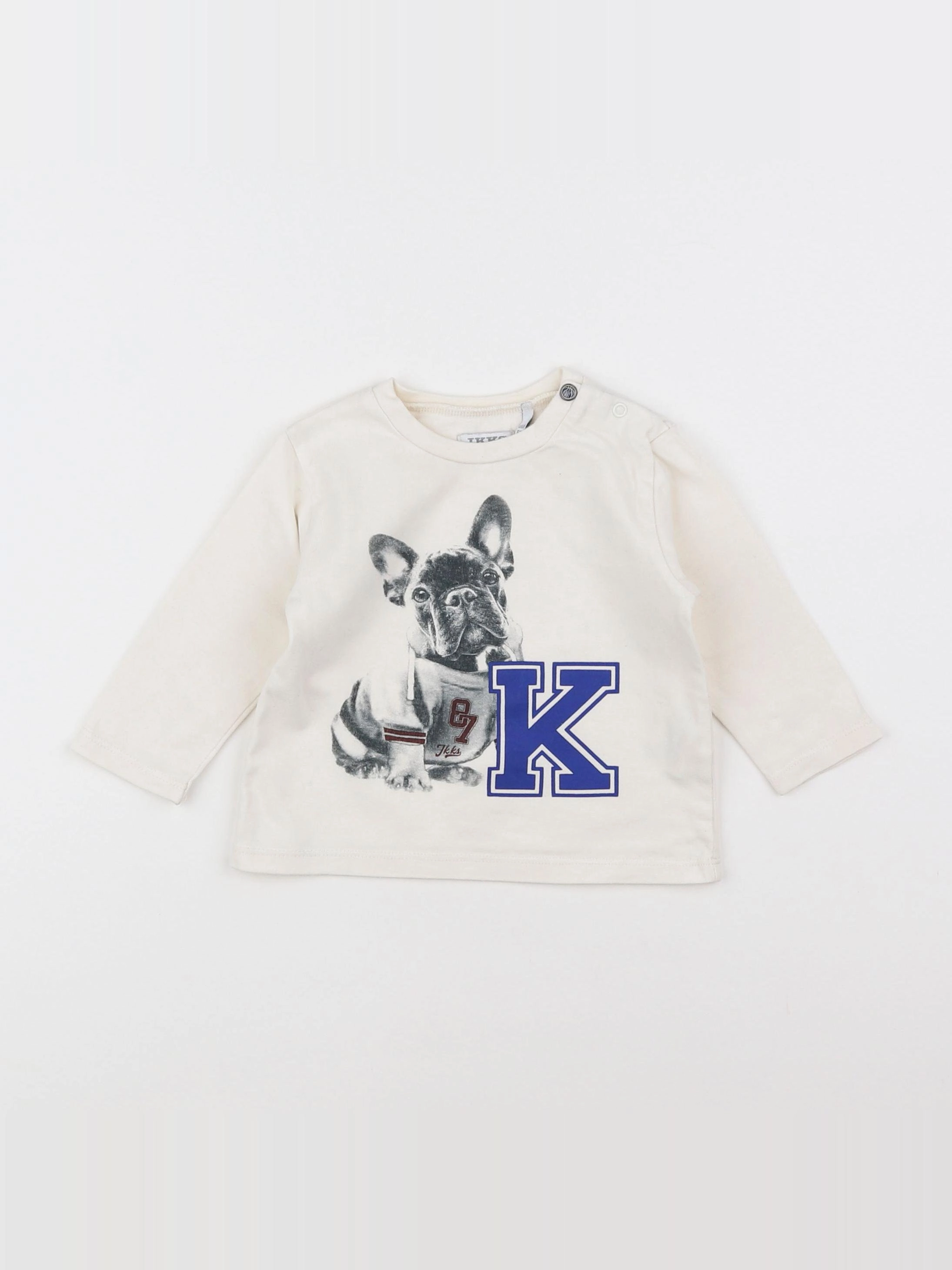 IKKS - tee-shirt beige - 6 mois