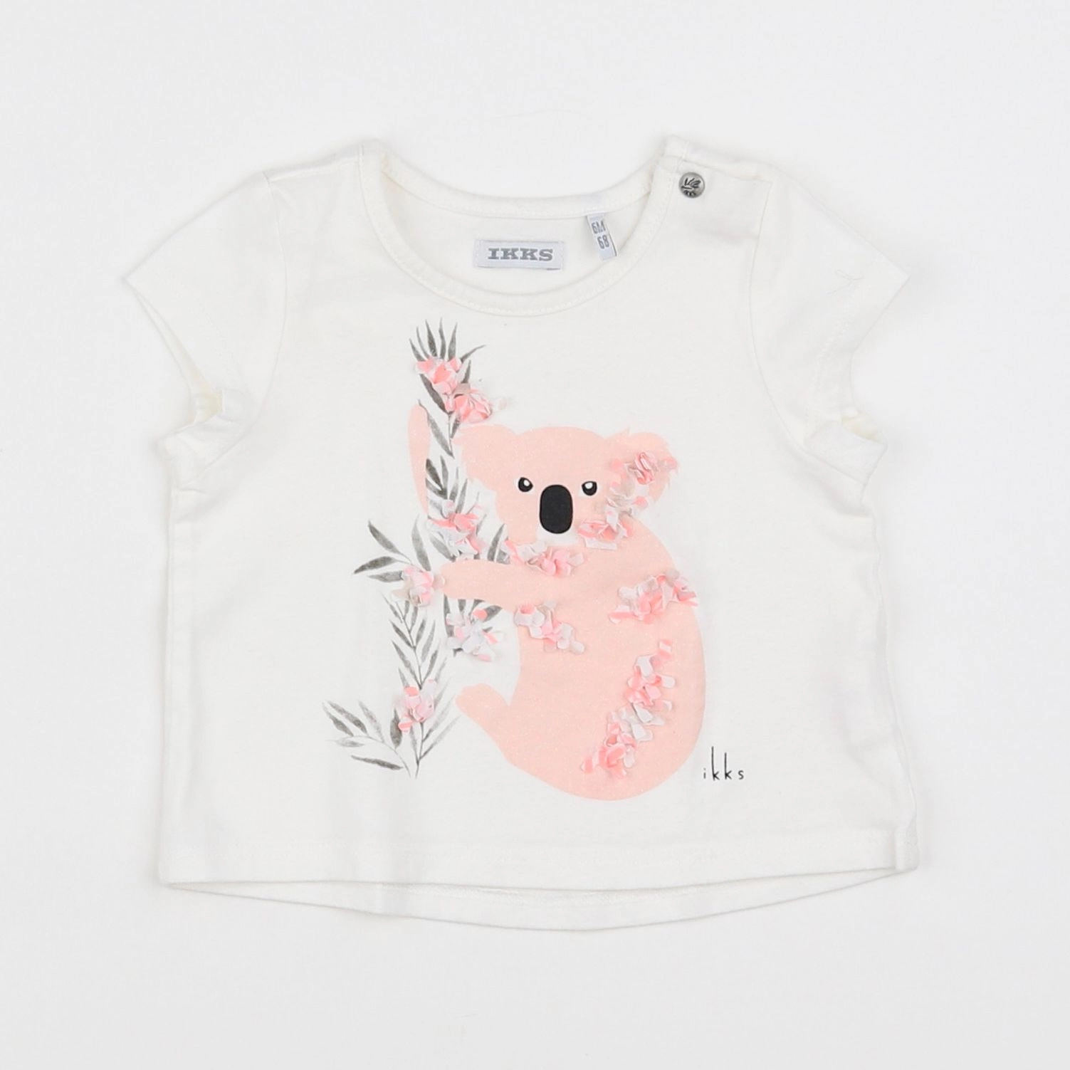 IKKS - tee-shirt blanc - 6 mois