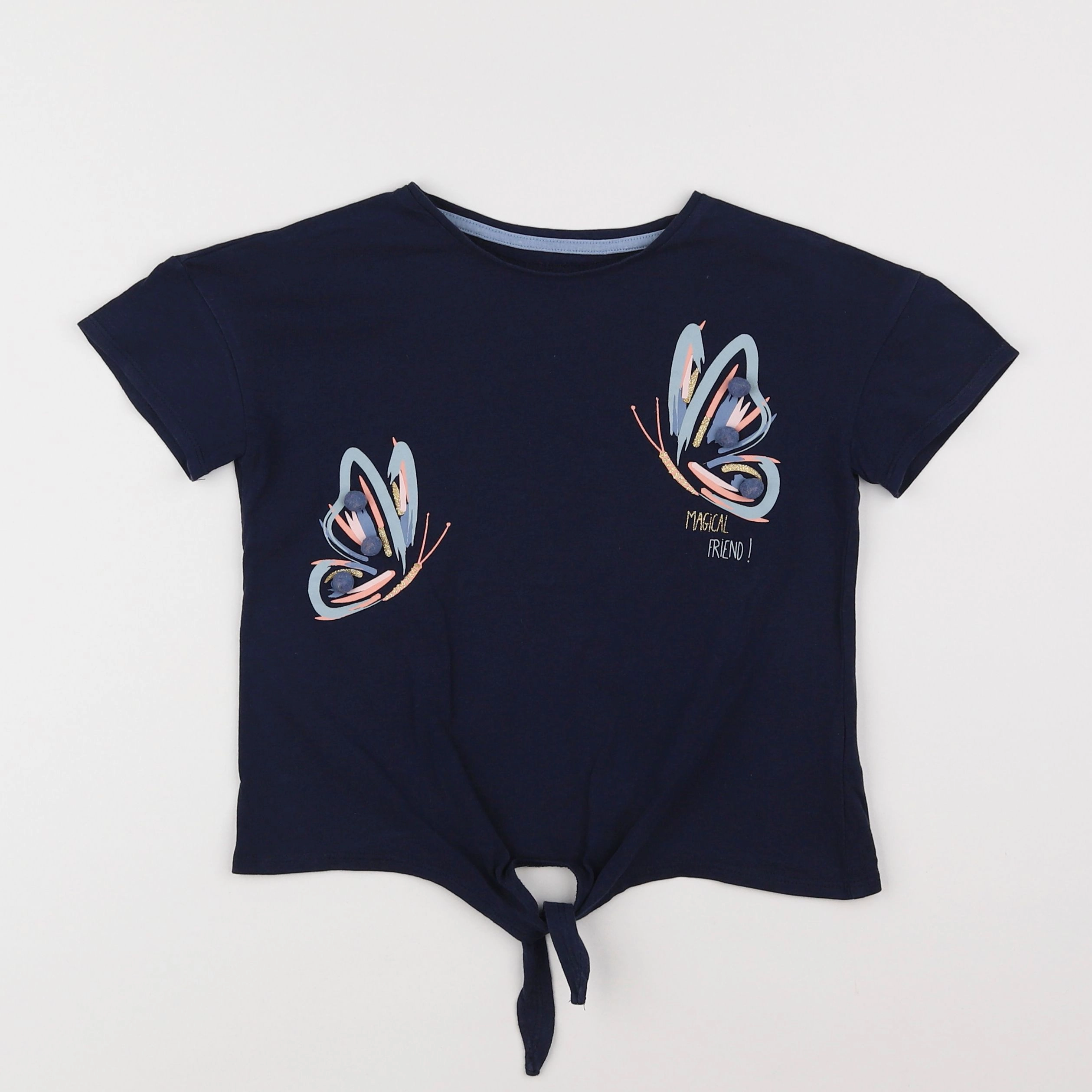 Vertbaudet - tee-shirt bleu - 6 ans