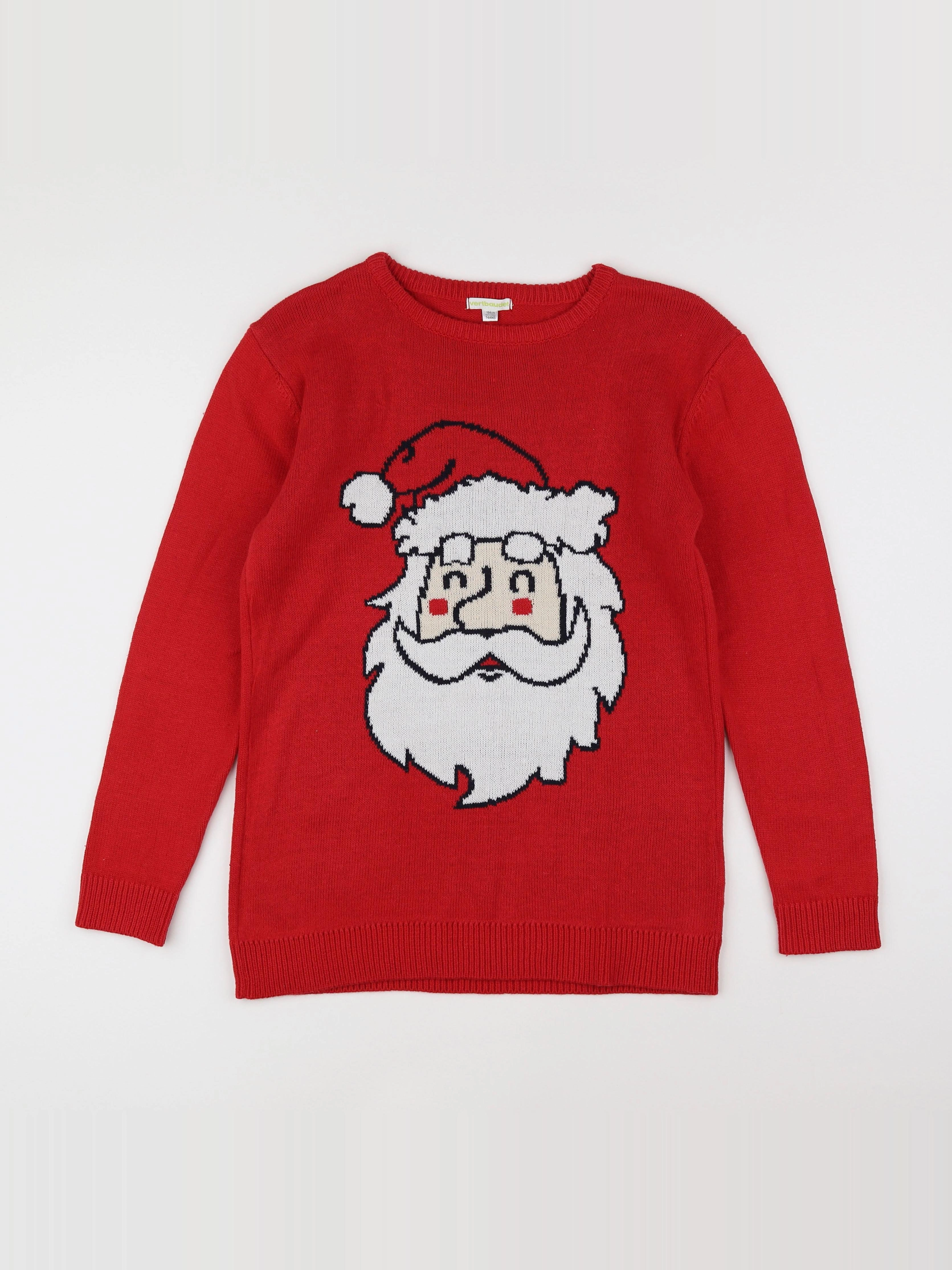 Vertbaudet - pull rouge - 14 ans