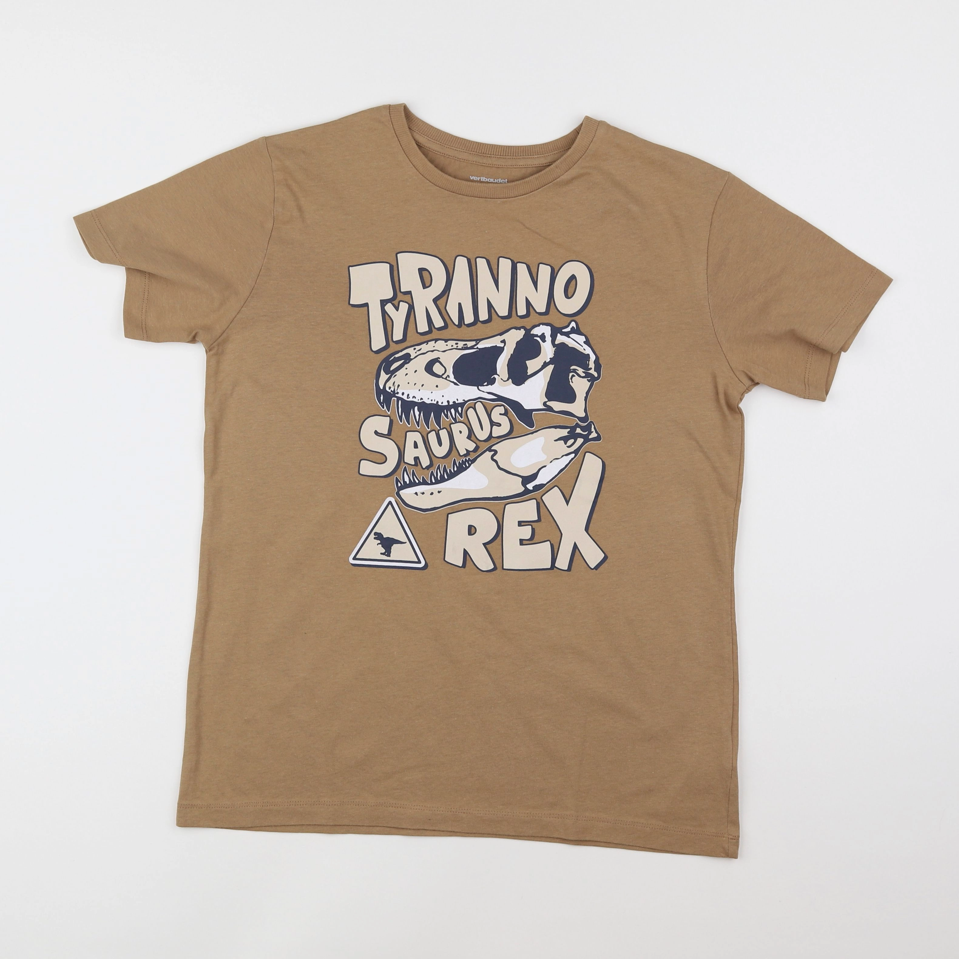 Vertbaudet - tee-shirt marron - 14 ans