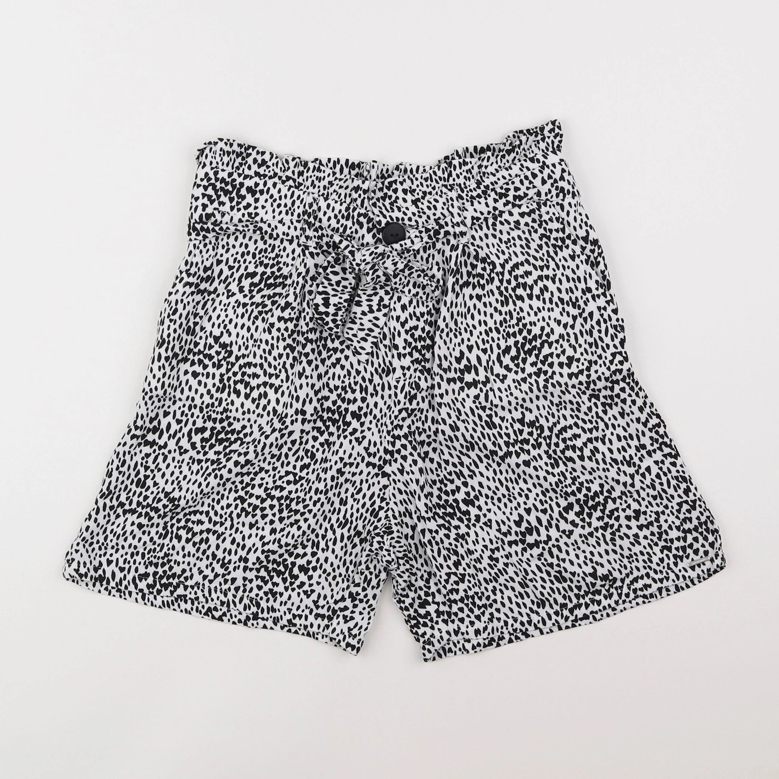 IKKS - short blanc, noir - 14 ans