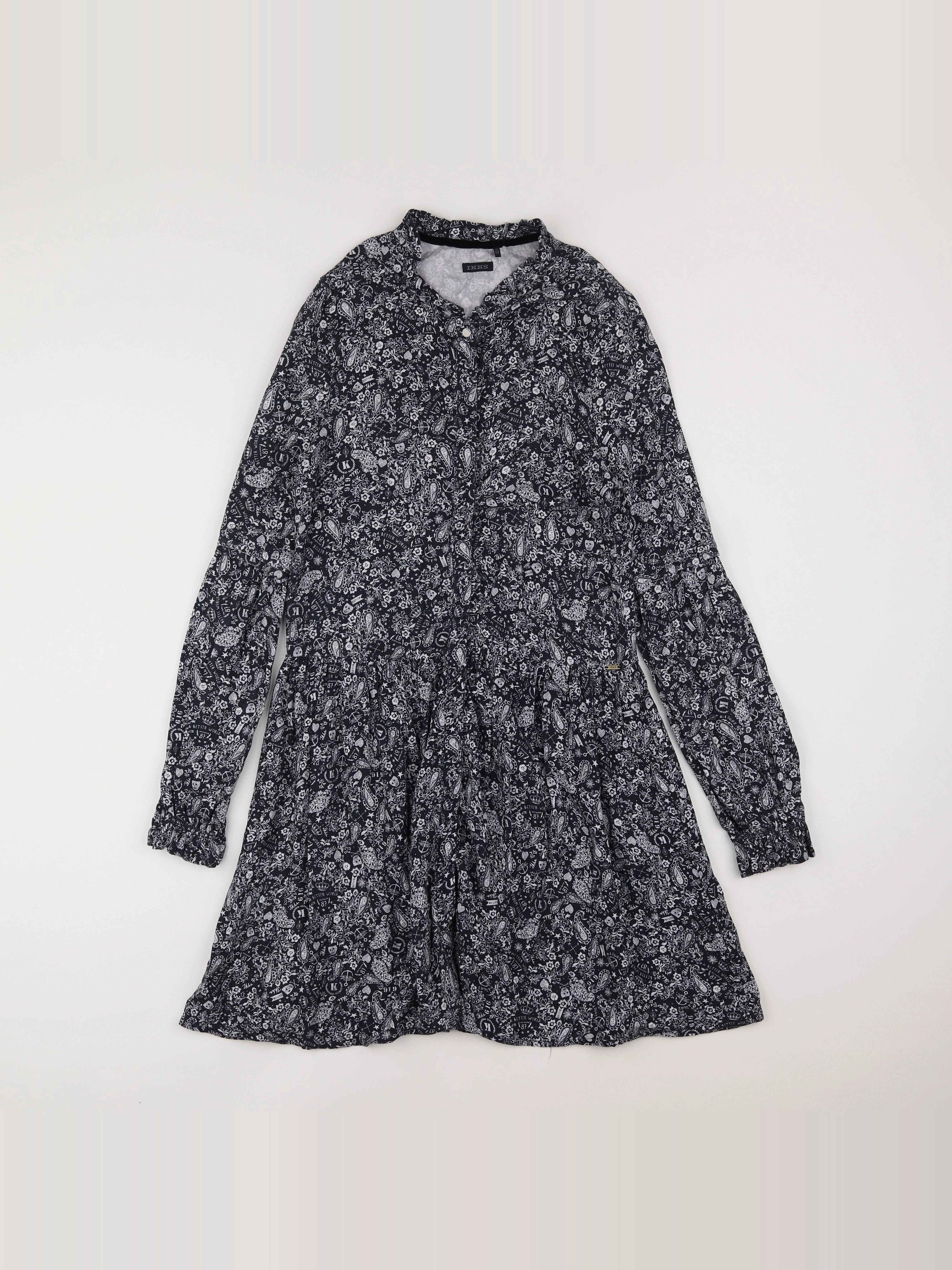 IKKS - robe noir, blanc - 14 ans