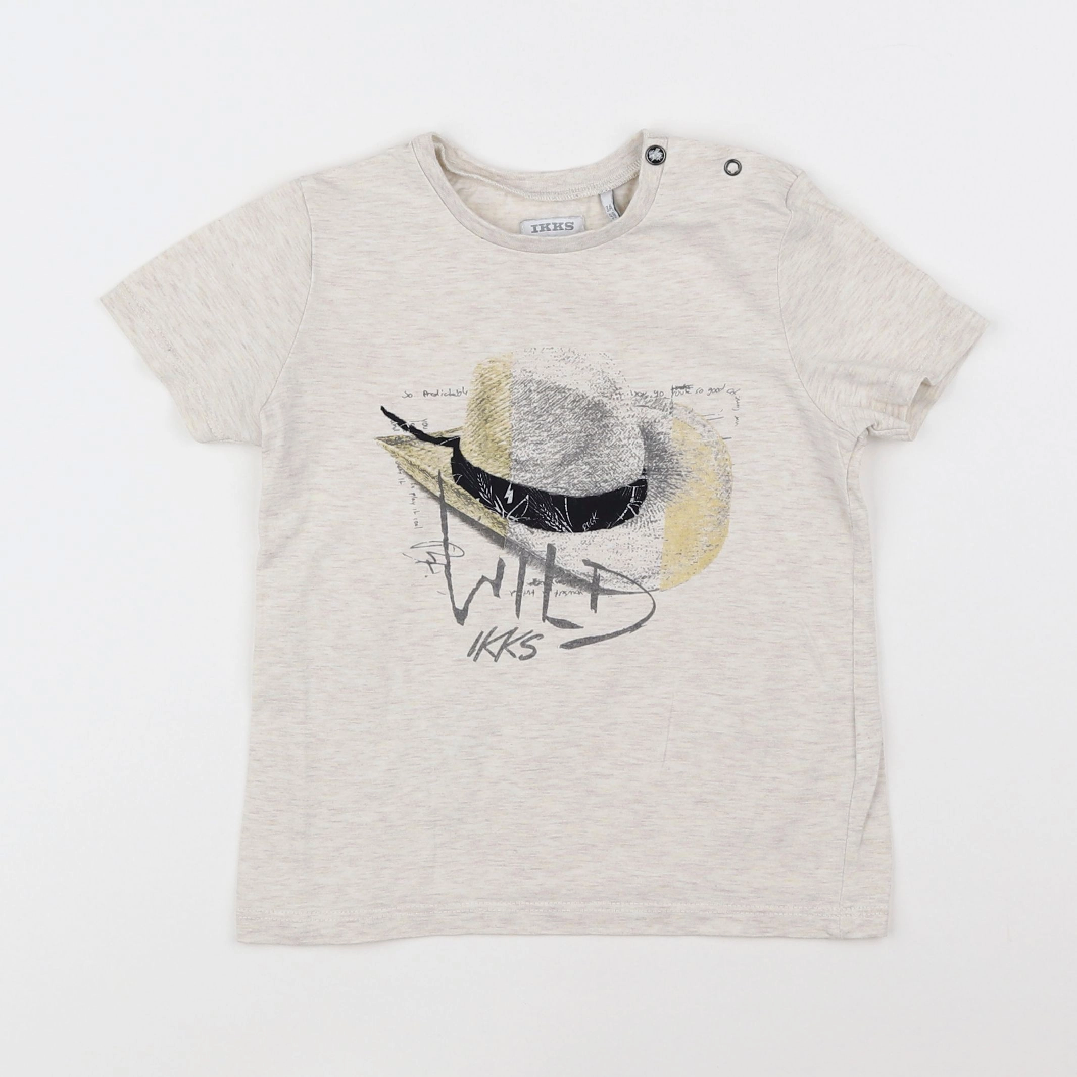 IKKS - tee-shirt beige - 3 ans