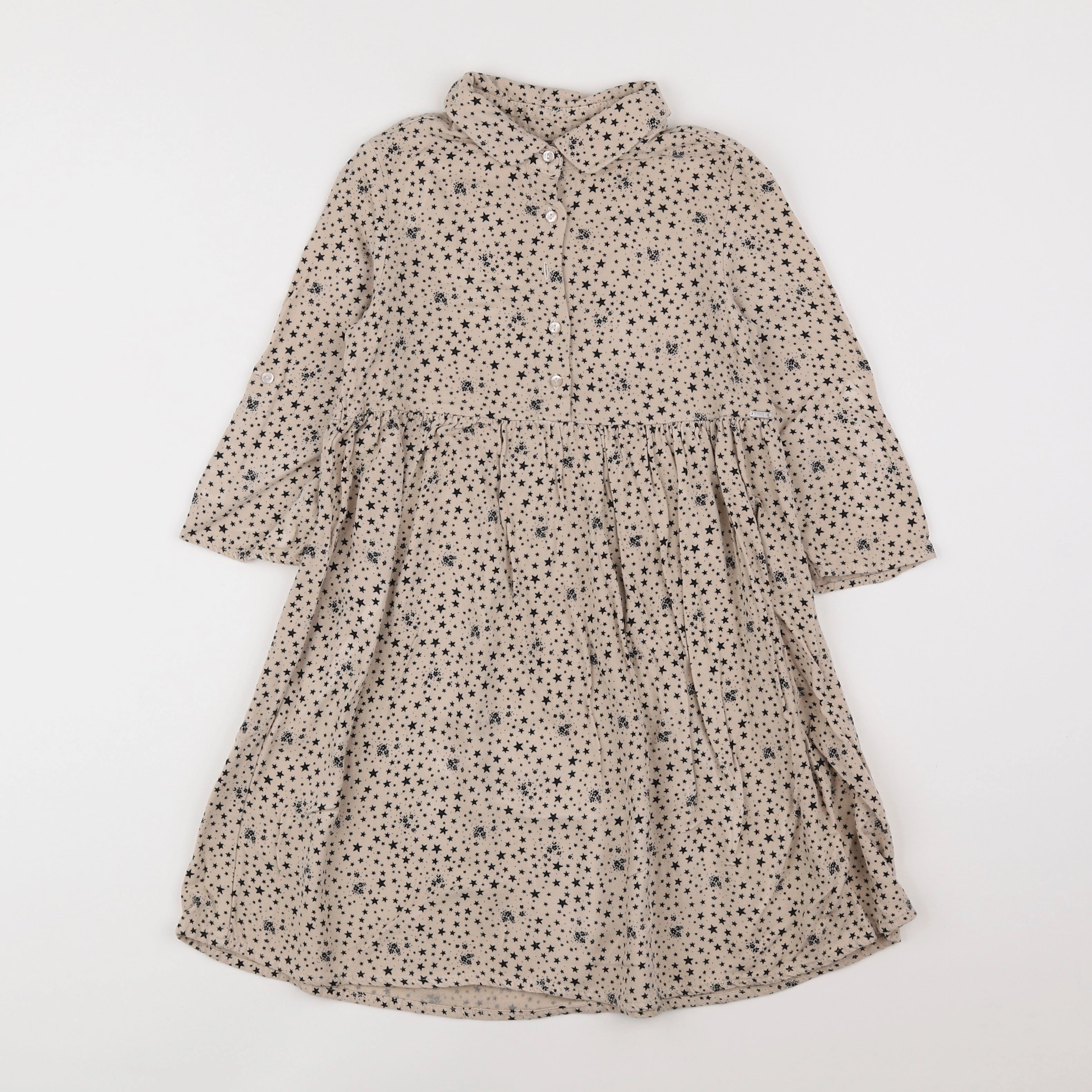 IKKS - robe beige - 8 ans