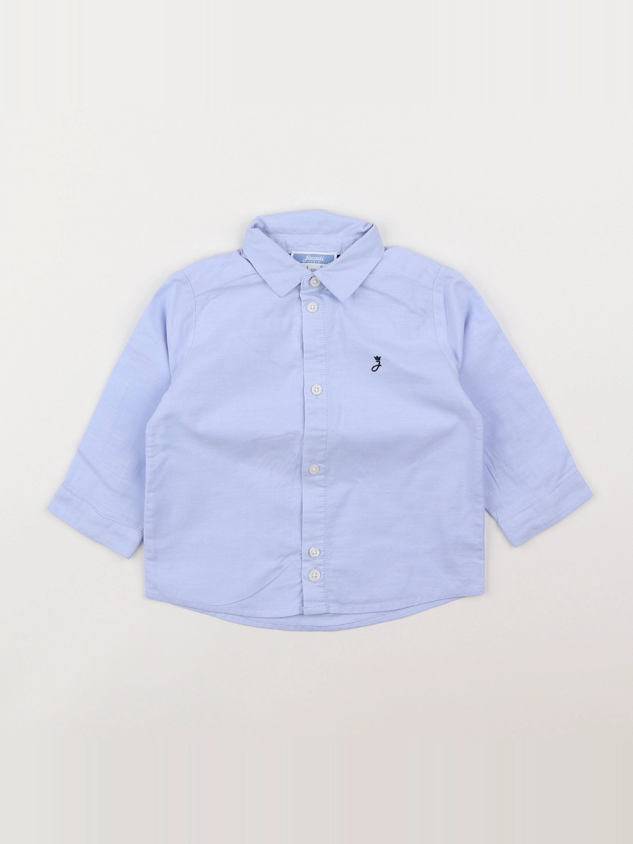 Jacadi - chemise bleu - 12 mois