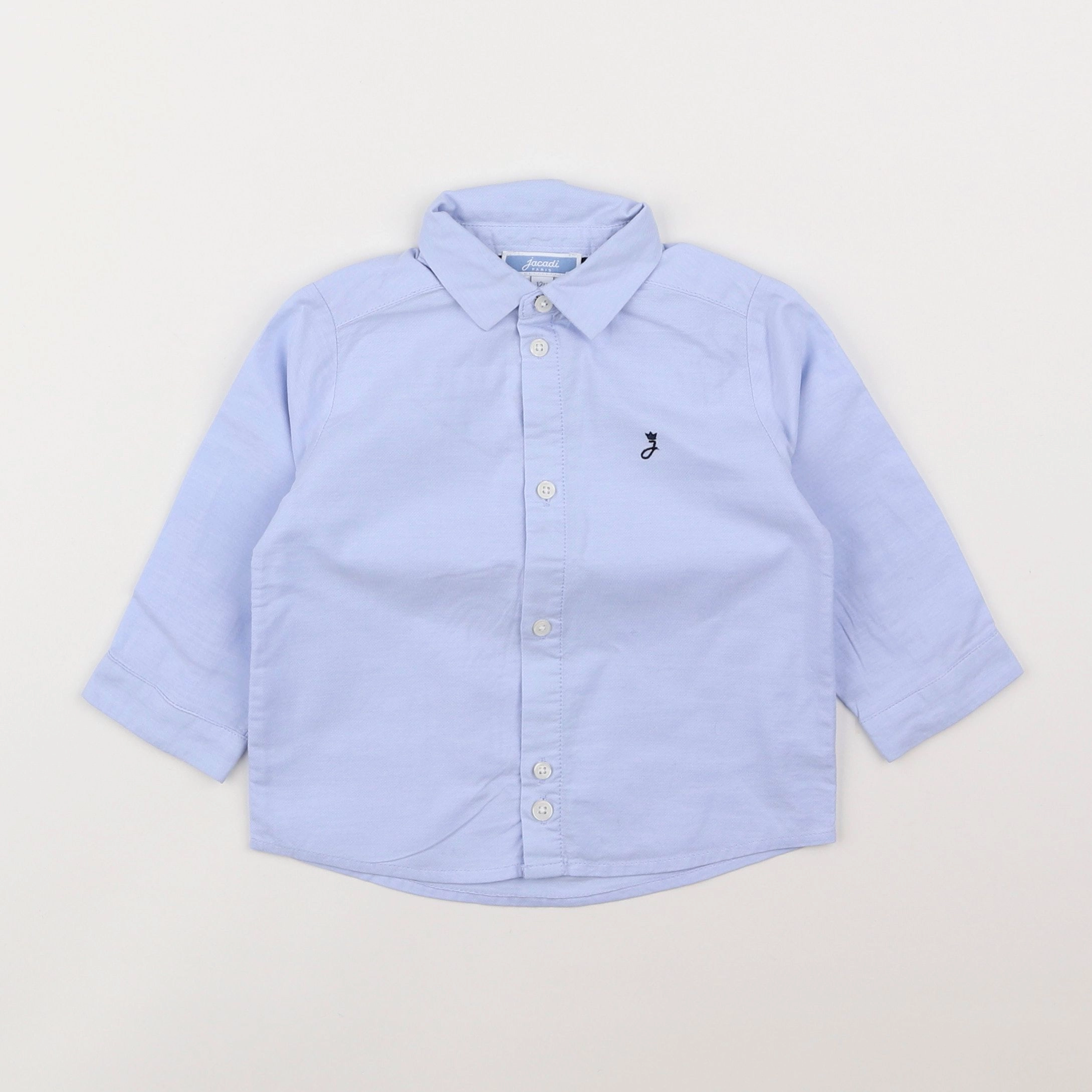 Jacadi - chemise bleu - 12 mois