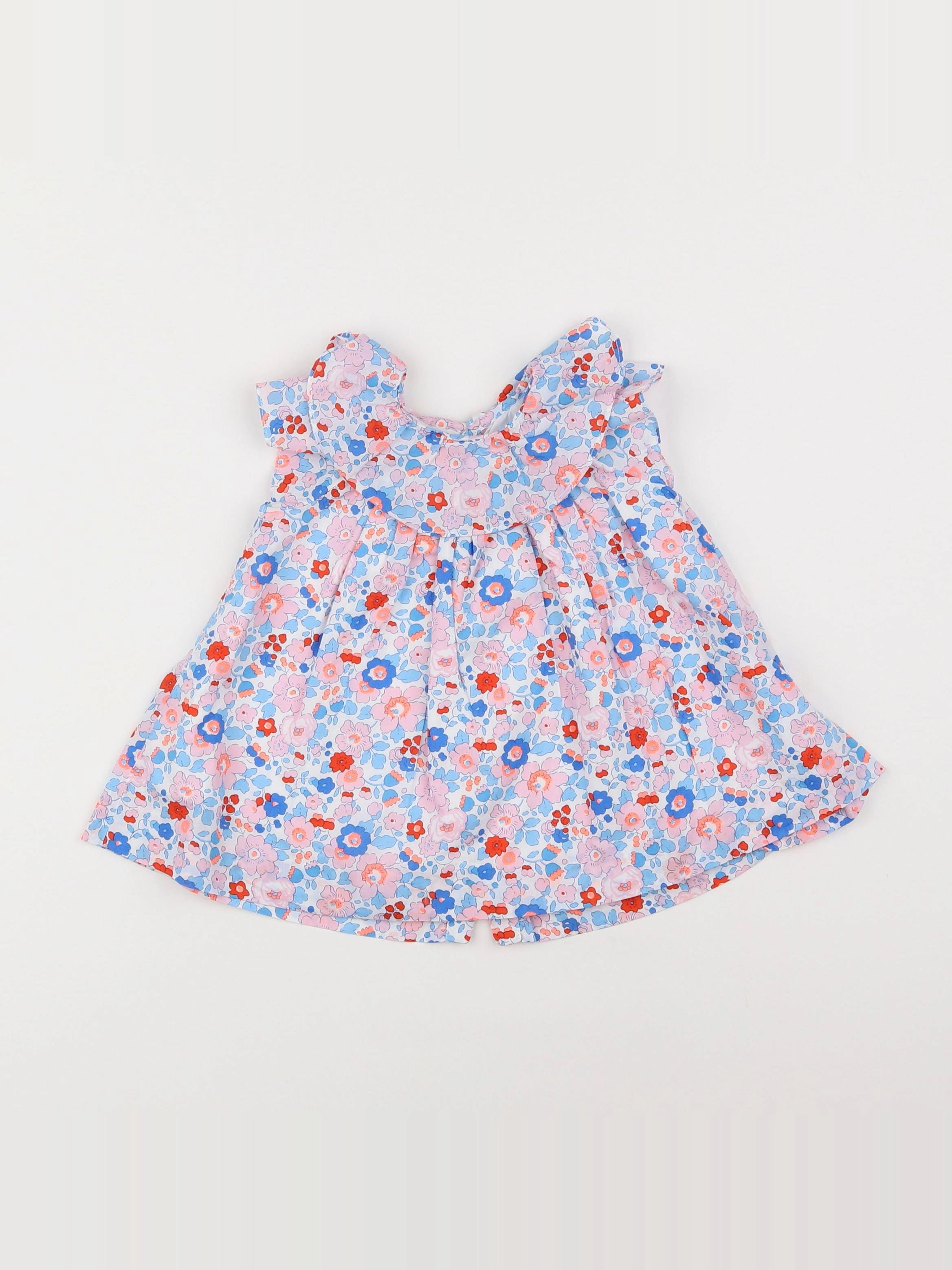 Jacadi - robe liberty multicolore - 6 mois