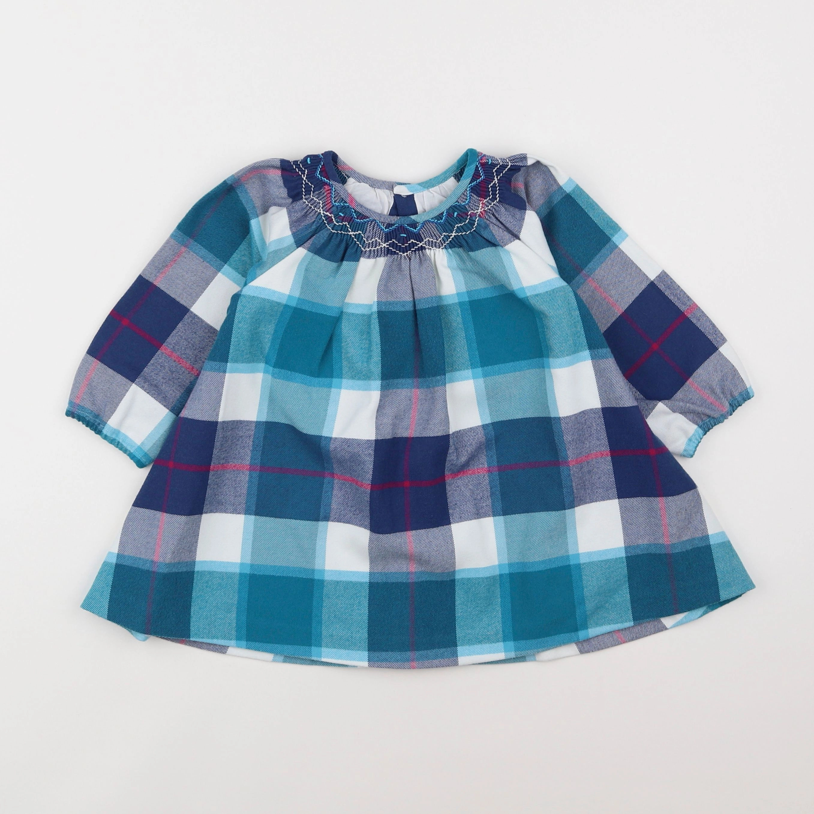 Jacadi - robe bleu, vert - 18 mois