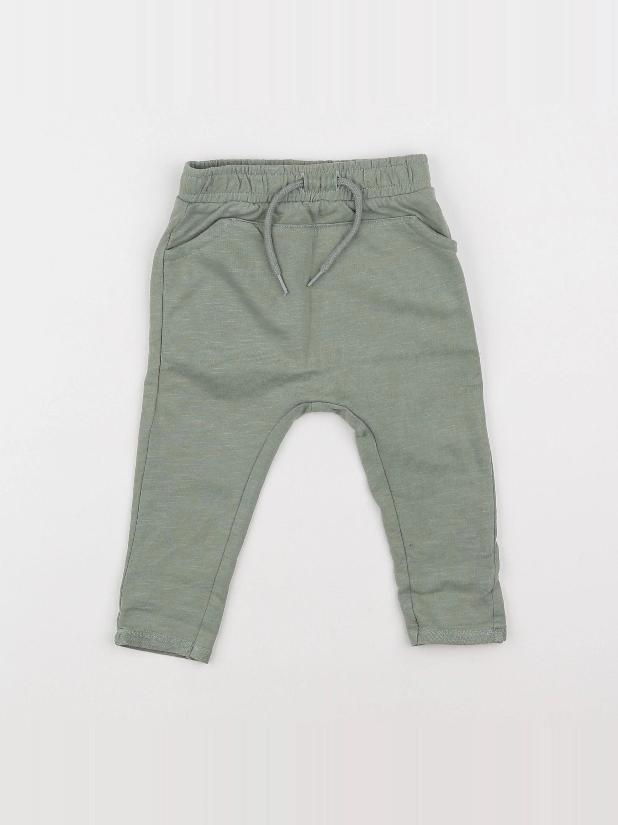 Vertbaudet - pantalon vert - 3 mois