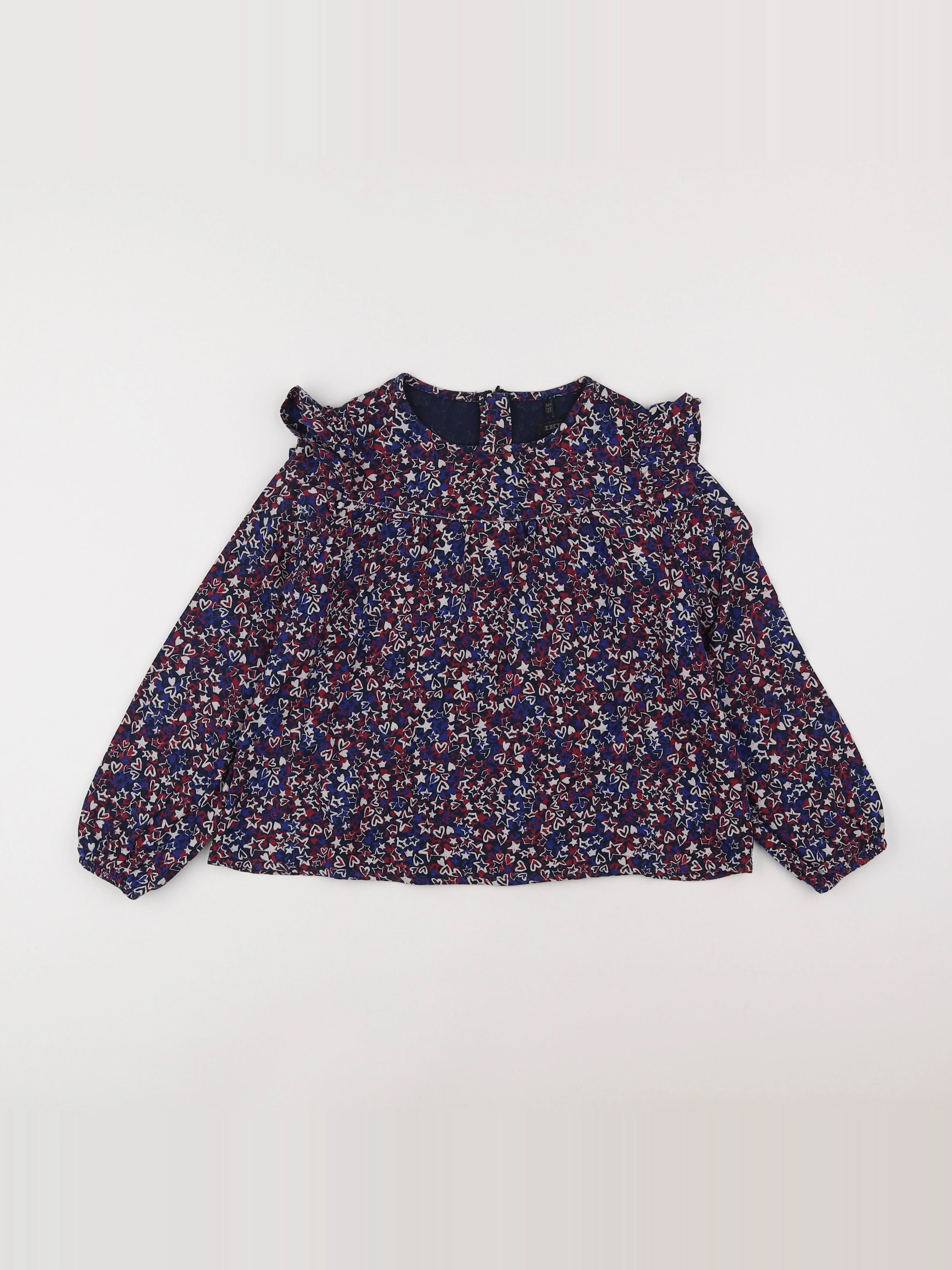 IKKS - blouse bleu - 8 ans