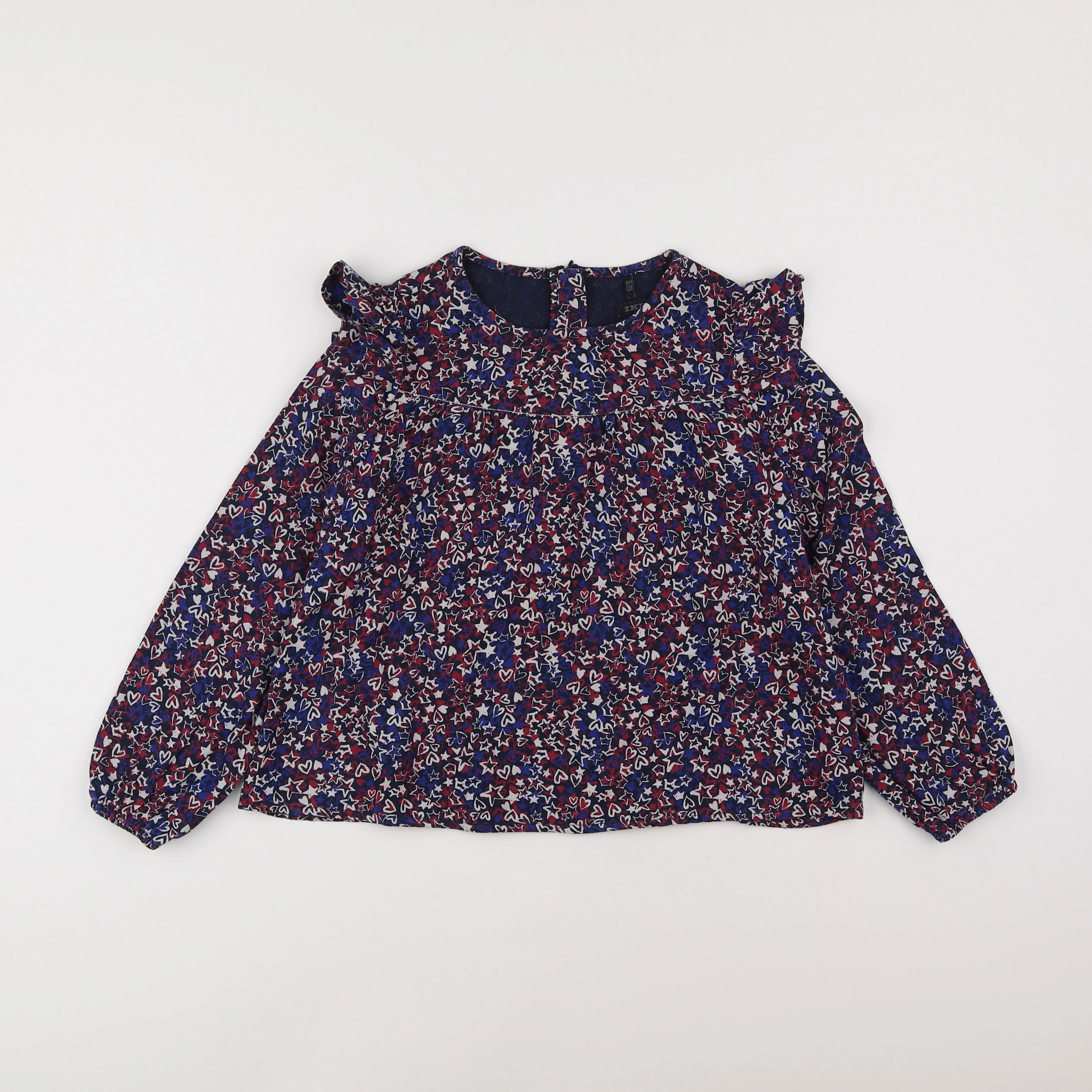 IKKS - blouse bleu - 8 ans