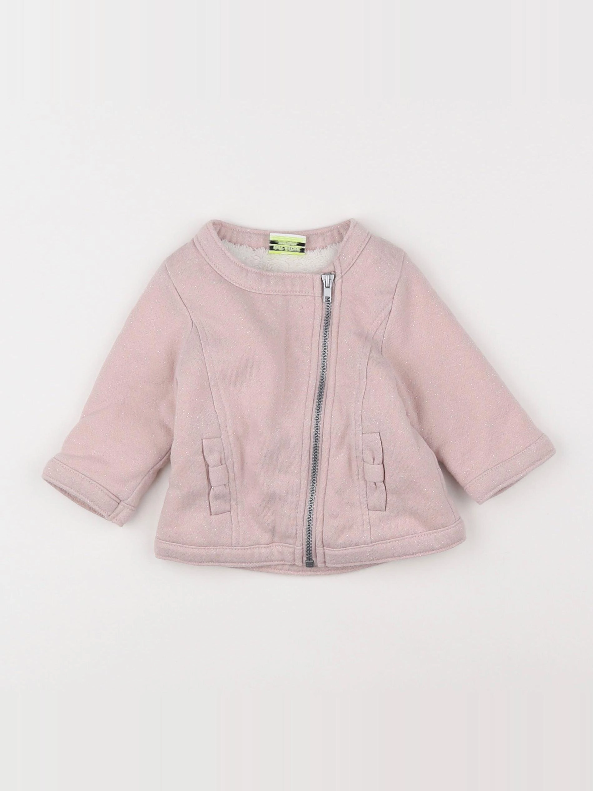 Tape à l'oeil - sweat rose, argent - 3 mois