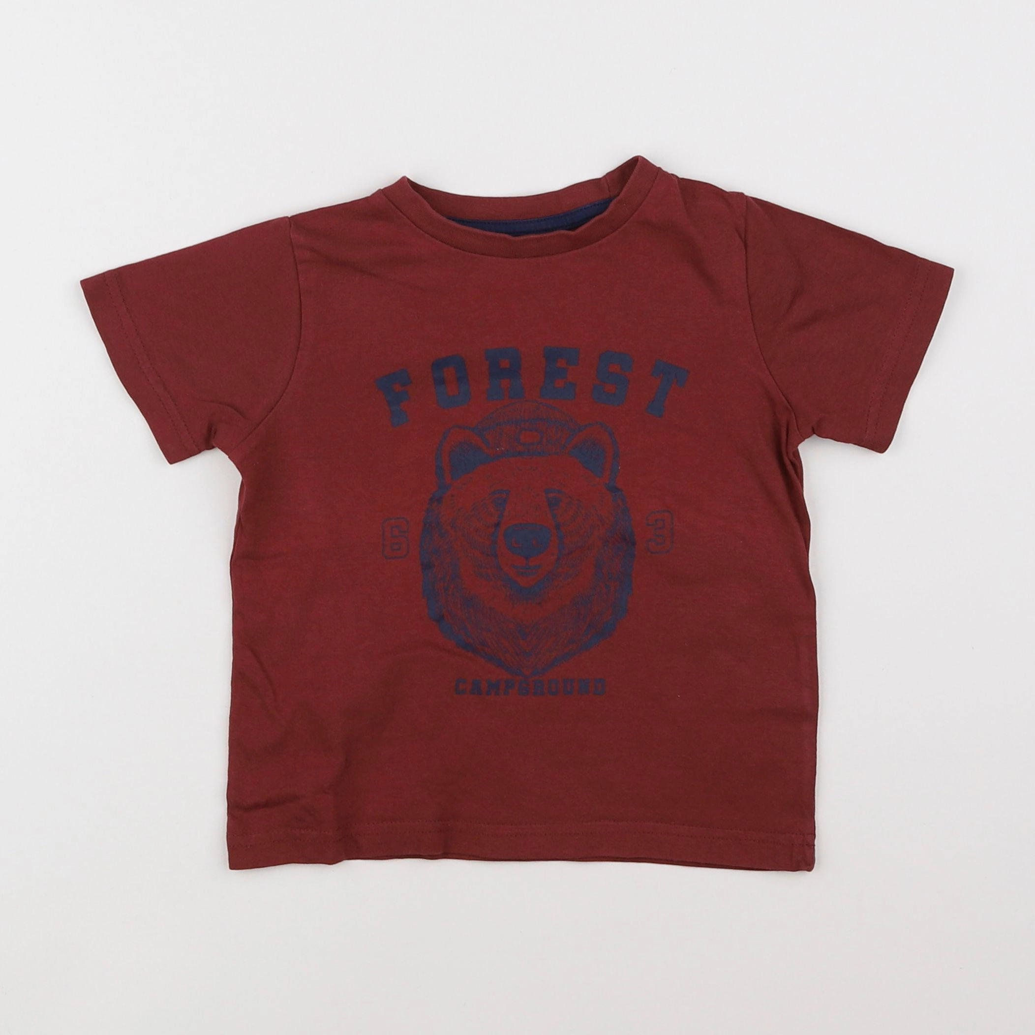 Vertbaudet - tee-shirt rouge - 3 ans