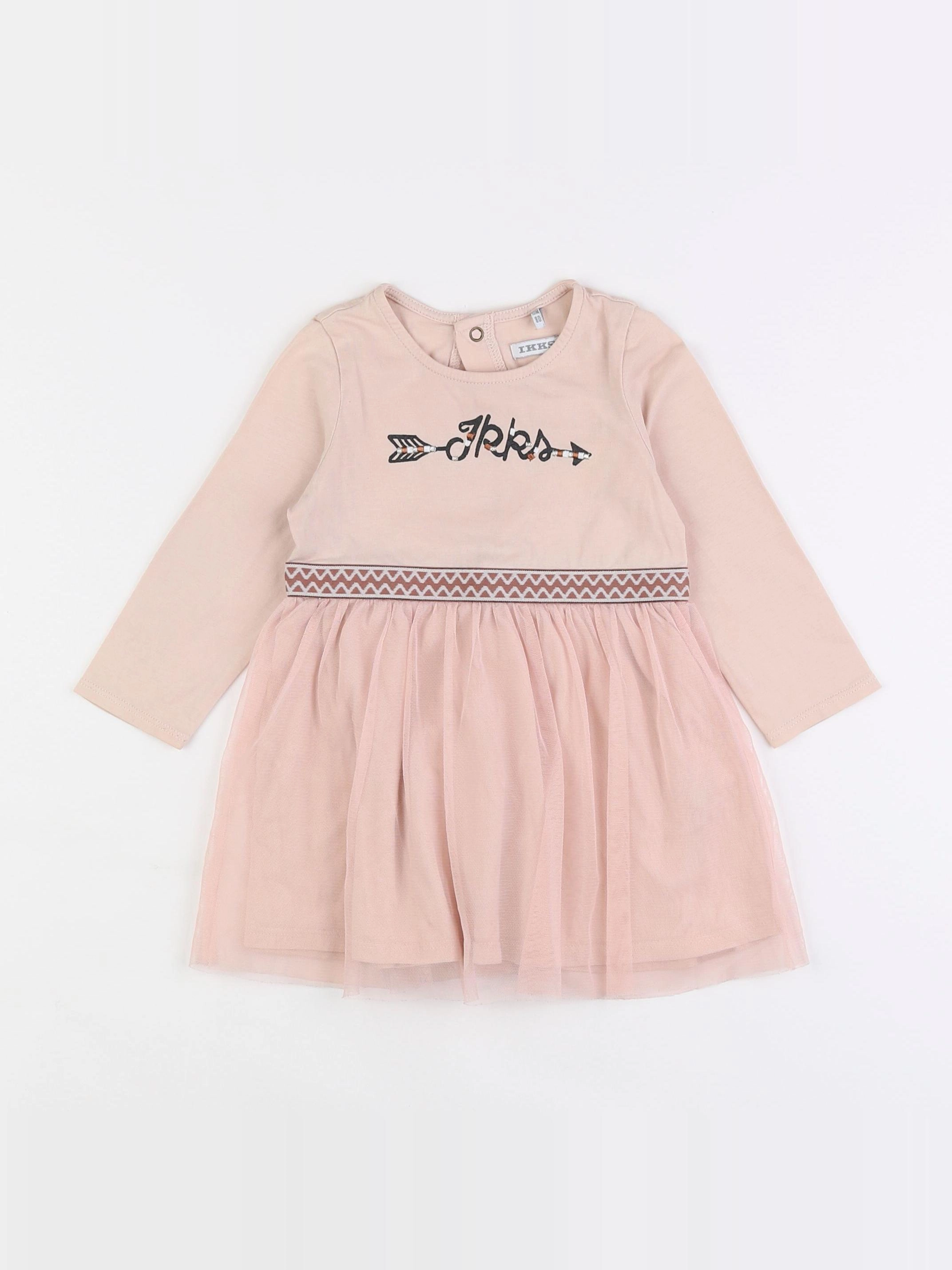 IKKS - robe rose - 18 mois