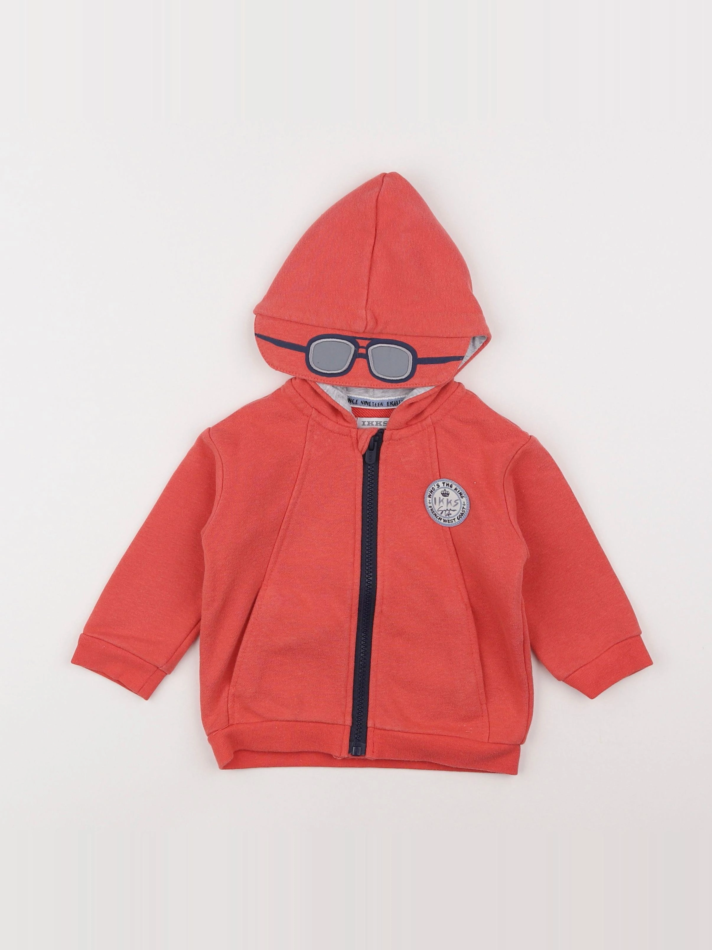 IKKS - sweat rouge - 12 mois