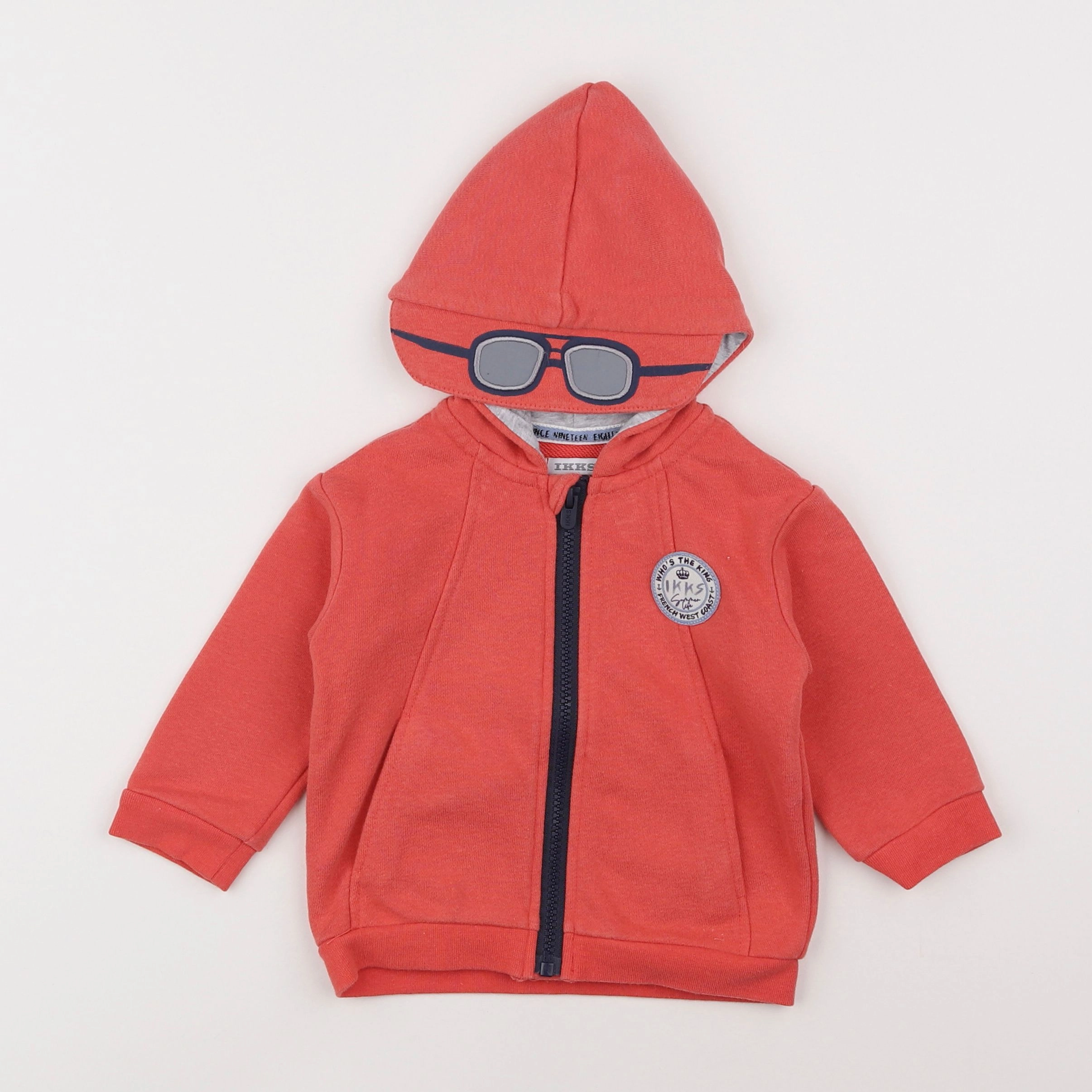 IKKS - sweat rouge - 12 mois