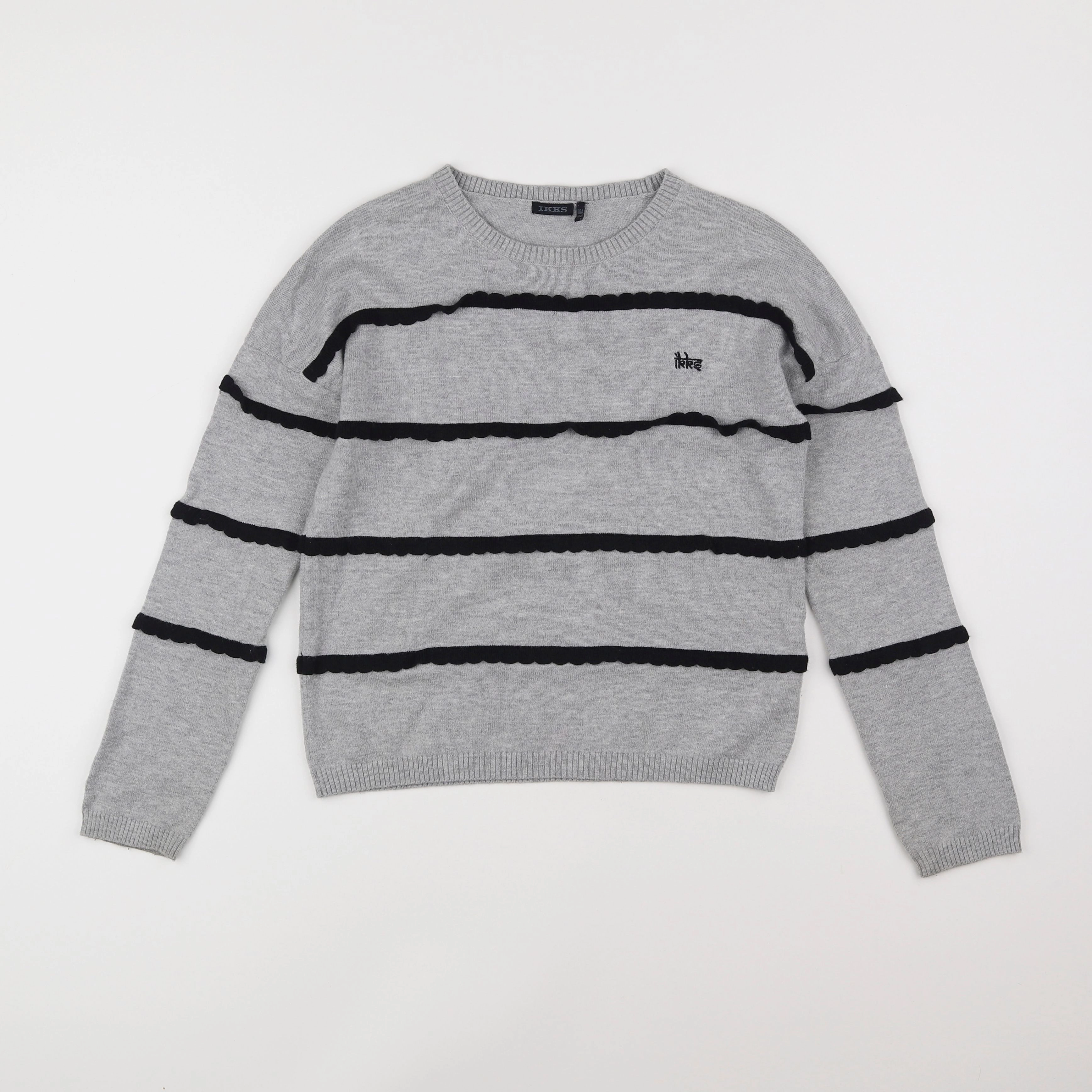 IKKS - pull gris - 10 ans