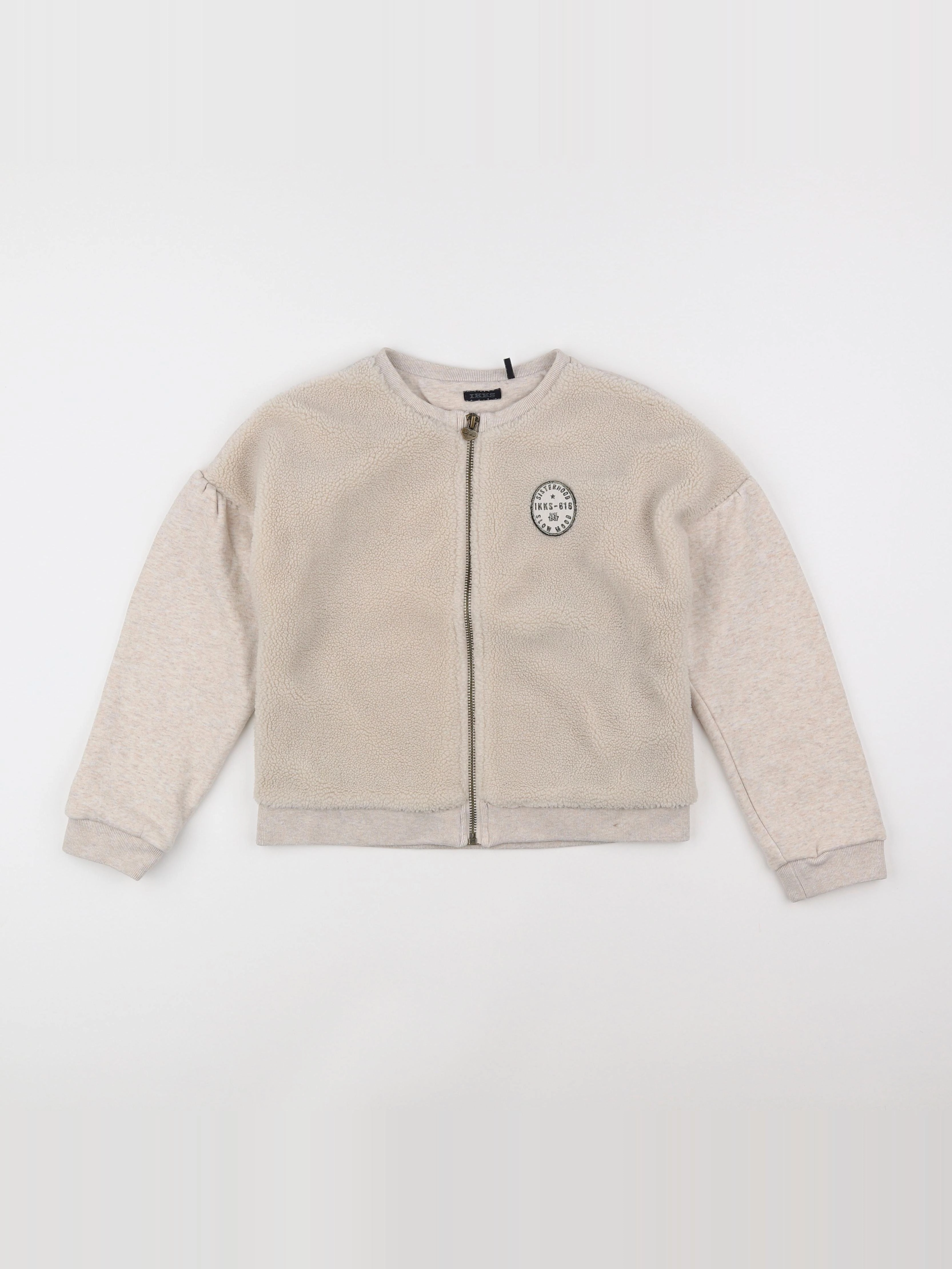 IKKS - sweat beige - 10 ans