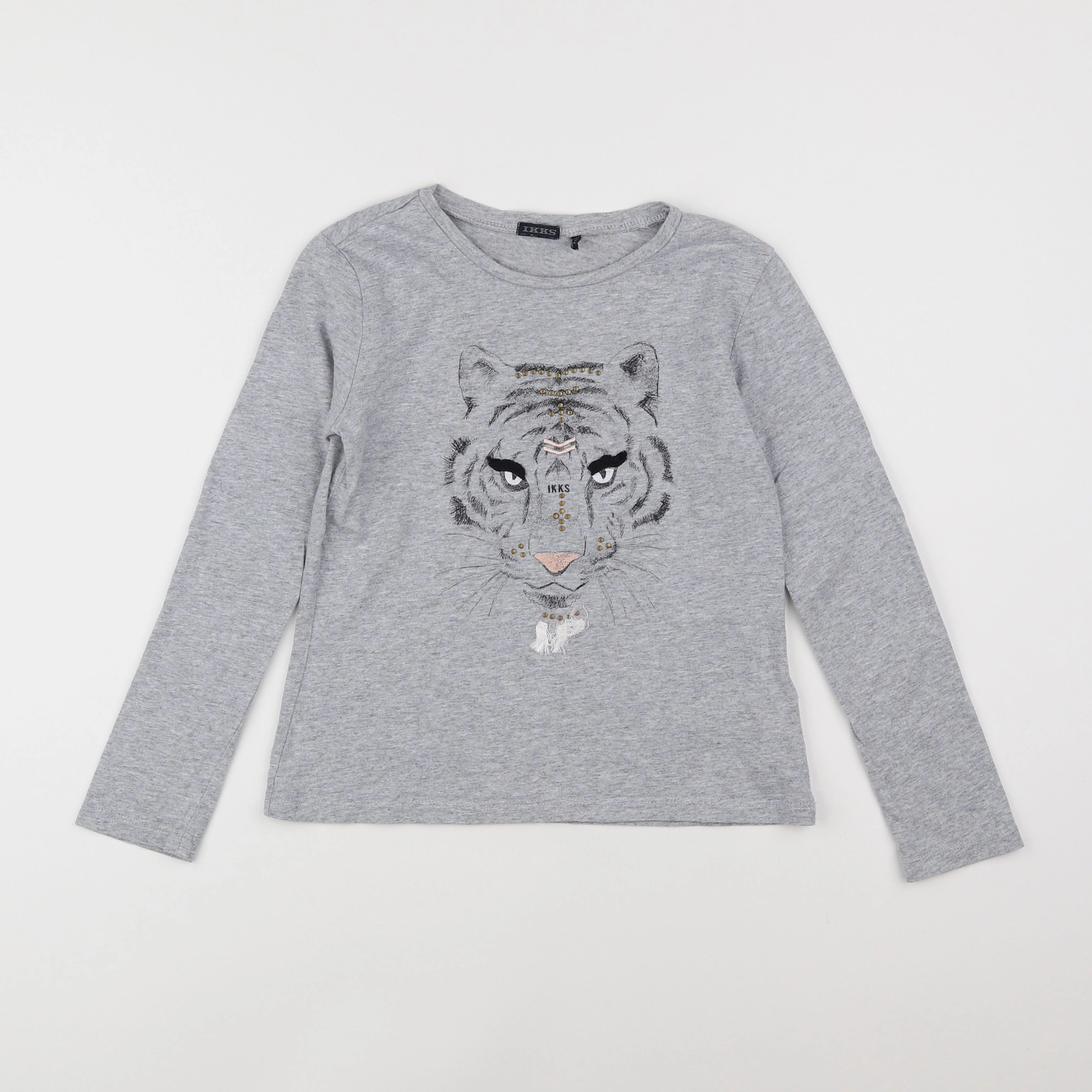 IKKS - tee-shirt gris - 10 ans