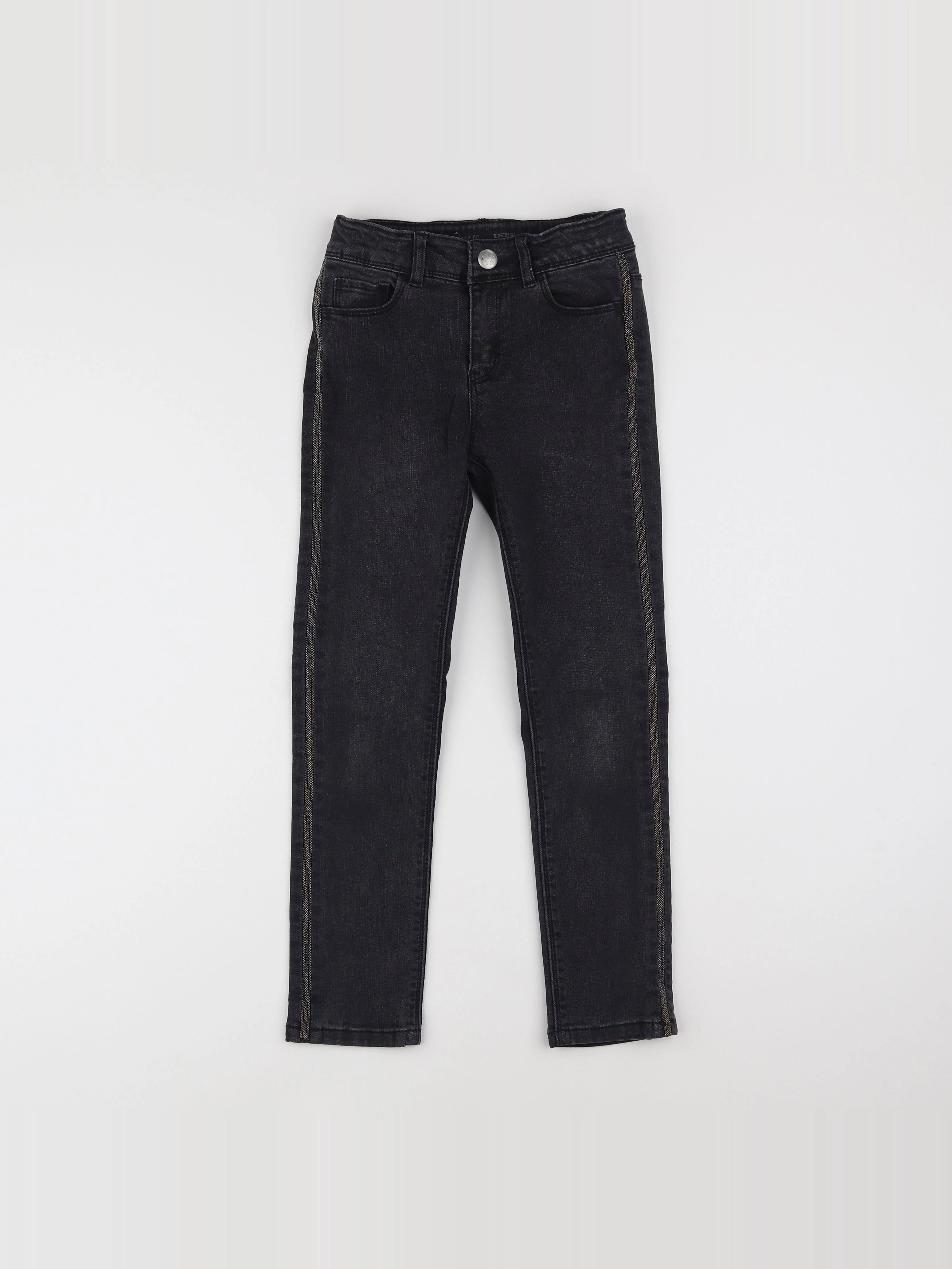 IKKS - jean gris - 7 ans